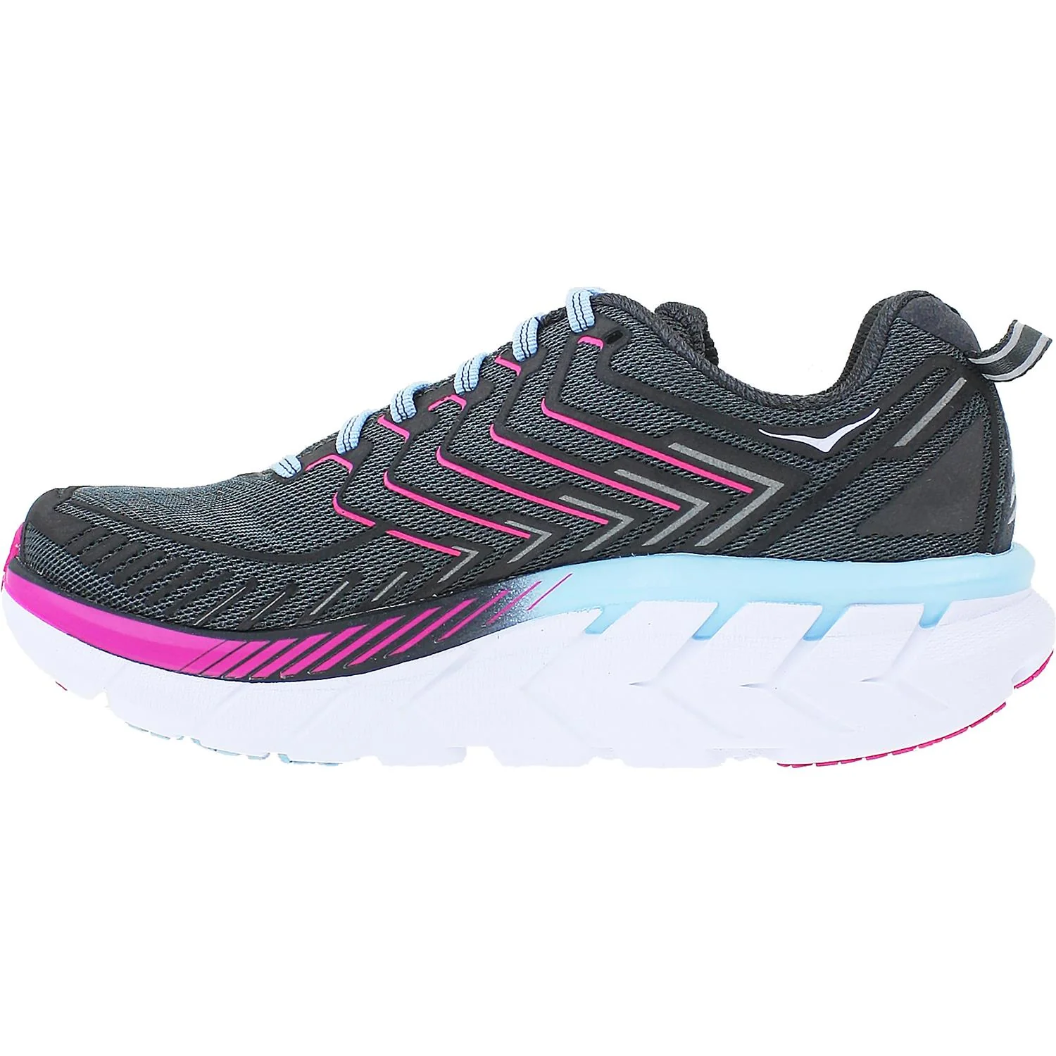 Hoka Clifton 4 Women's Running Shoes Rock/Asphalt Mesh - Image 3