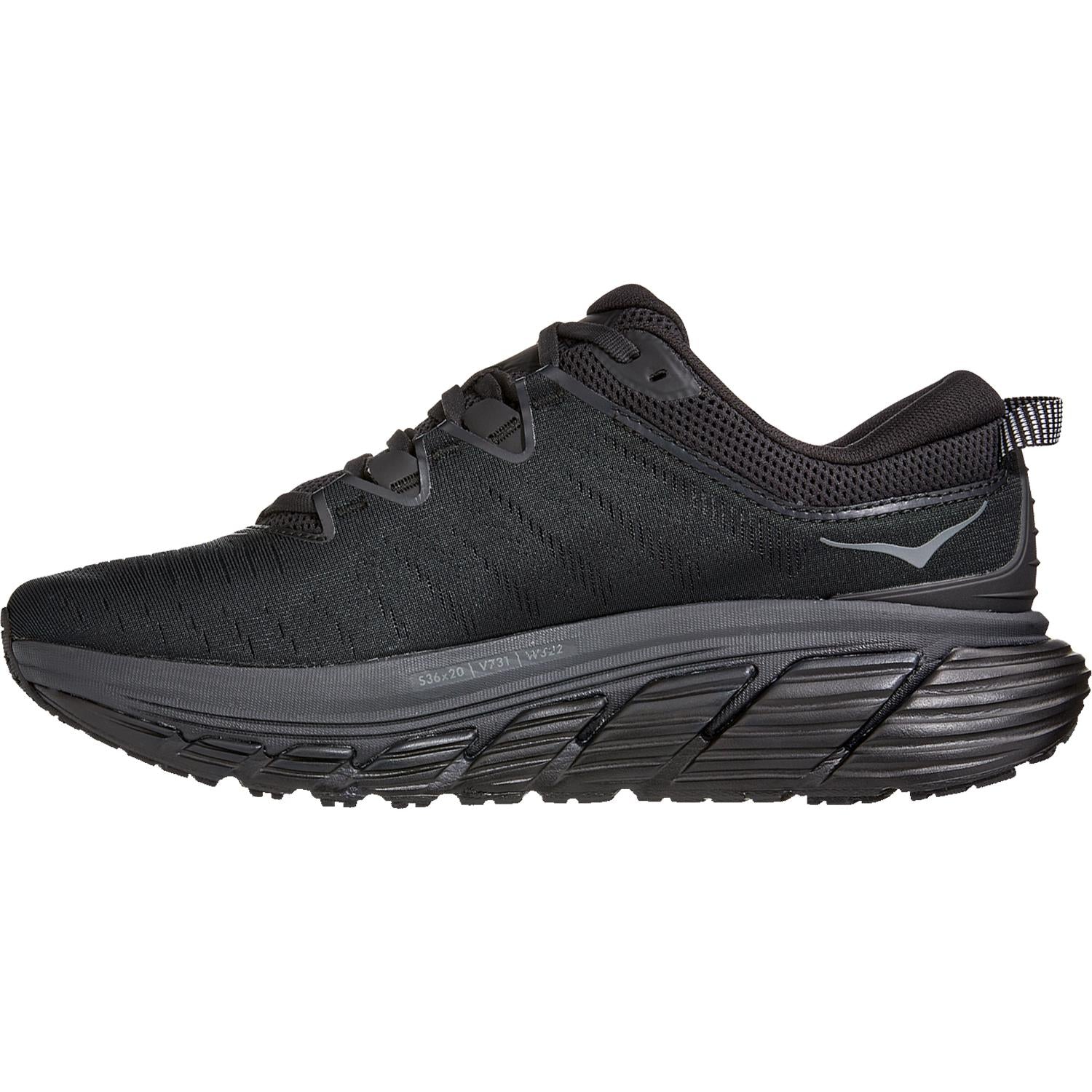 Hoka Gaviota 3 Men's Running Shoes Black/Black Mesh - Image 3
