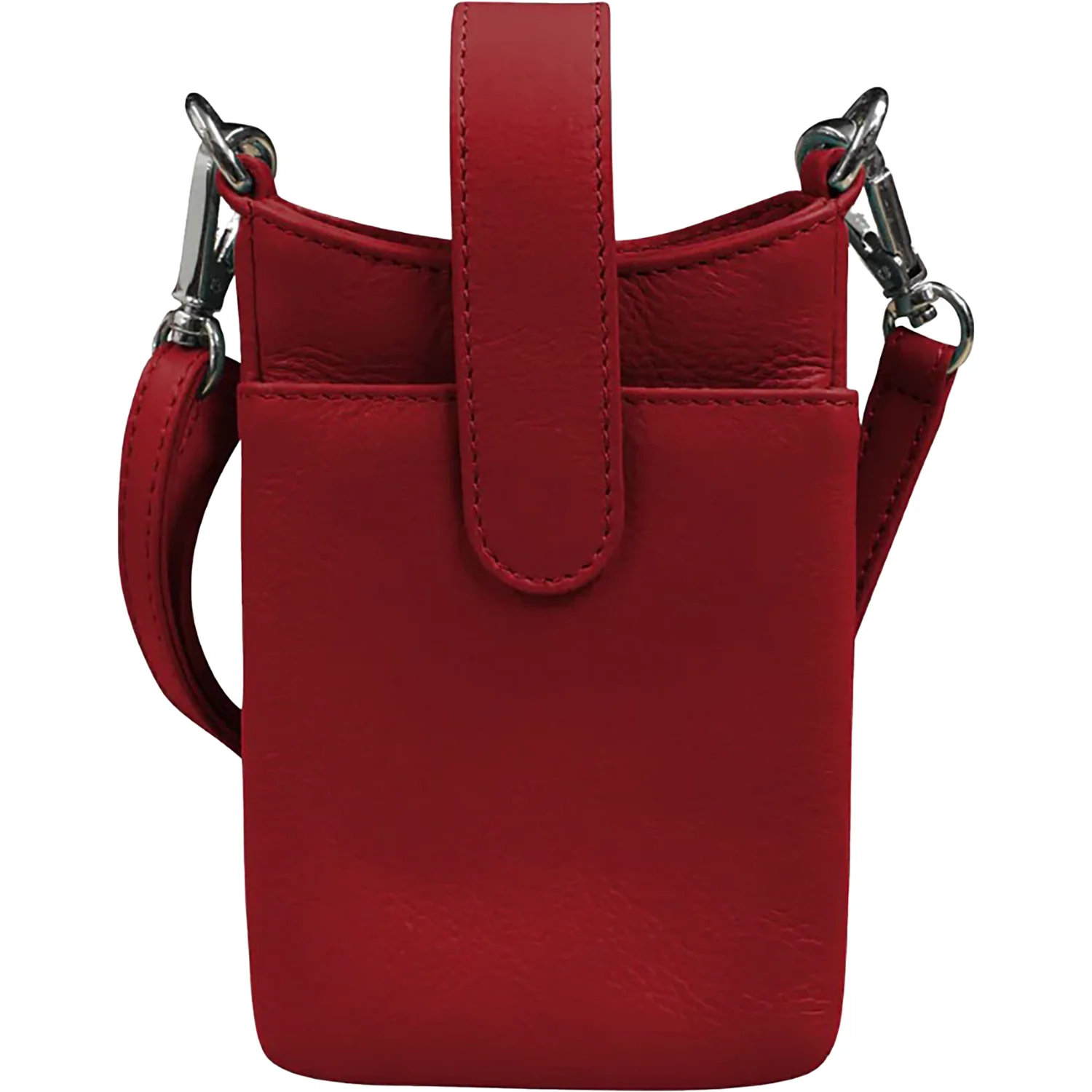 ili New York Crossbody Phone Pouch Handbag Red Leather