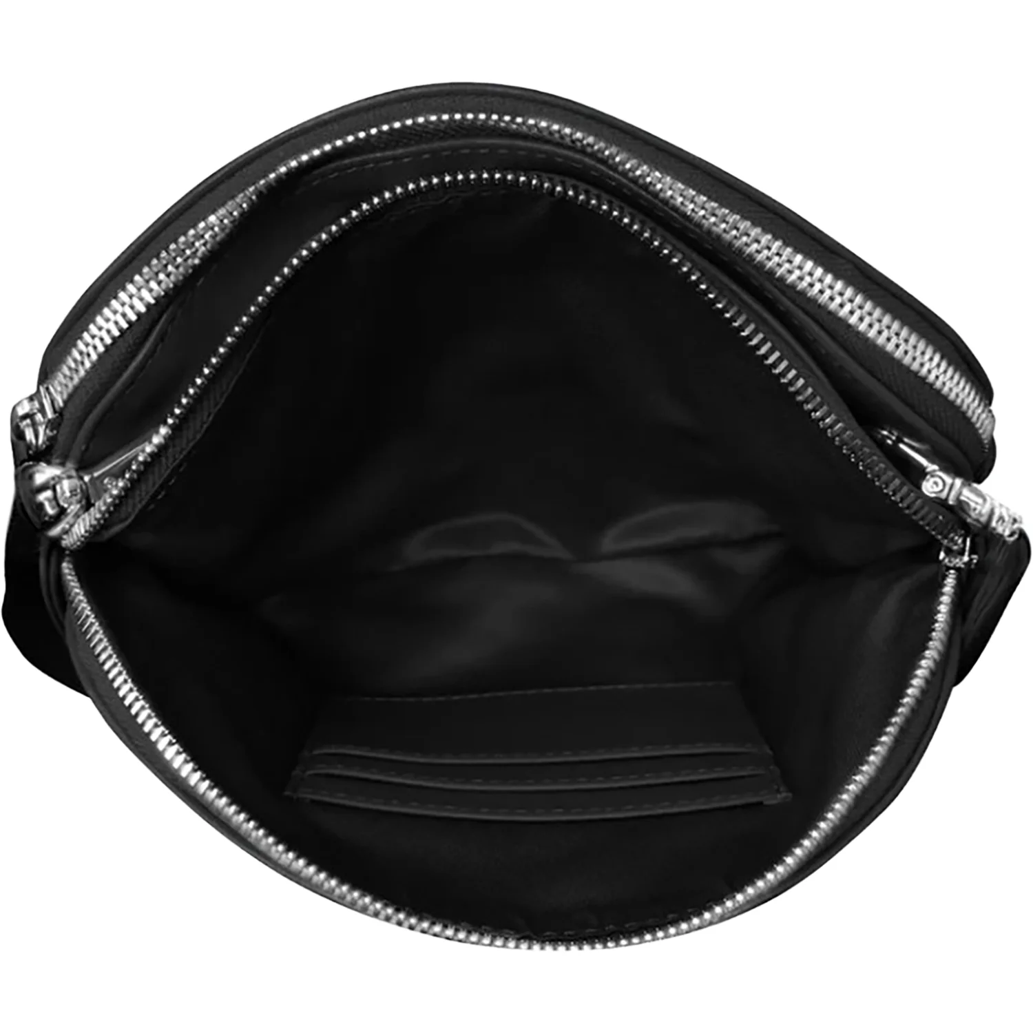 ili New York Double Zip Dome Bag Handbag Black - Image 2