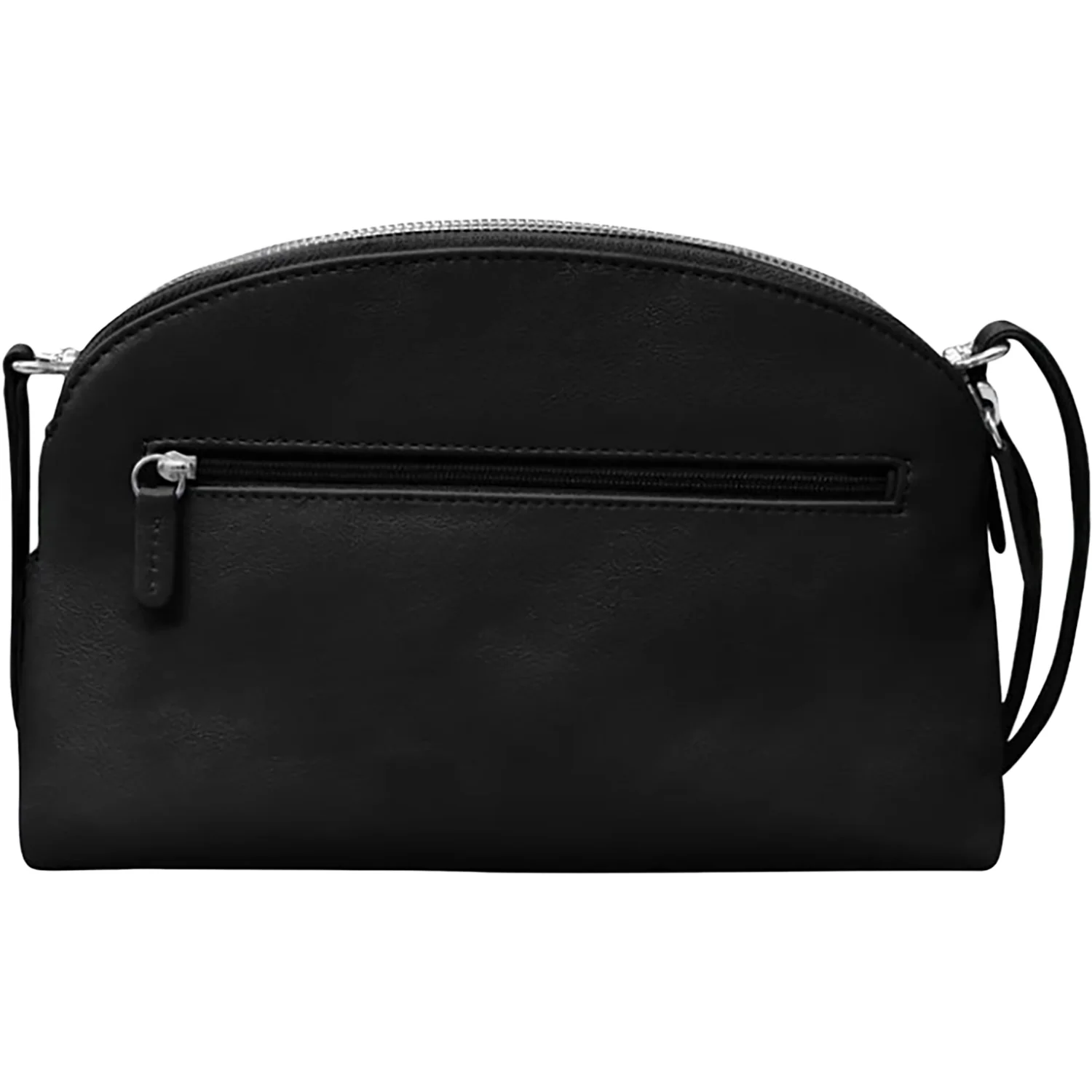 ili New York Double Zip Dome Bag Handbag Black - Image 3