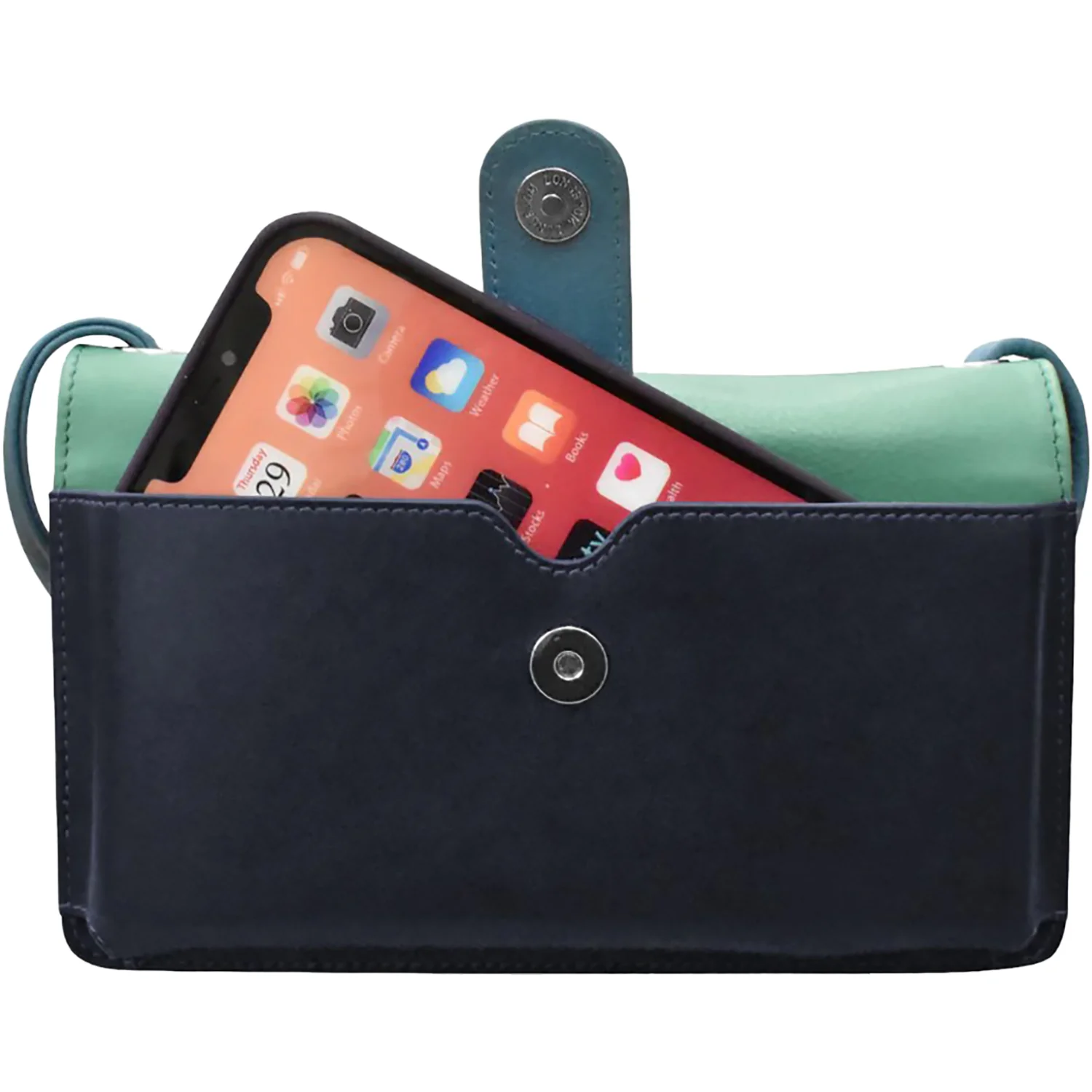 ili New York Flap Phone Bag Organizer Handbag Serenity Multi - Image 4