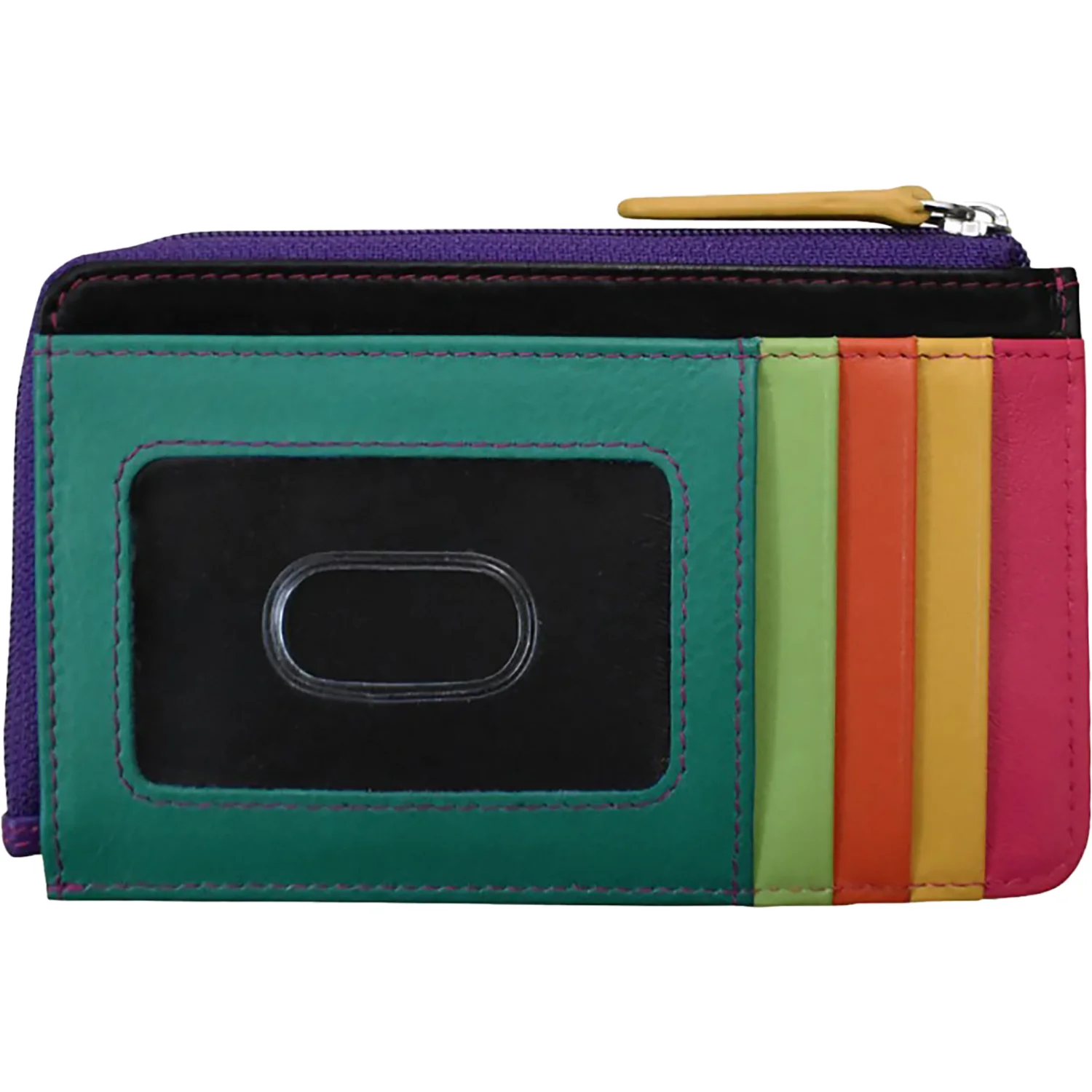 ili New York Flat Card Case /Brights Handbag Black Brights - Image 3