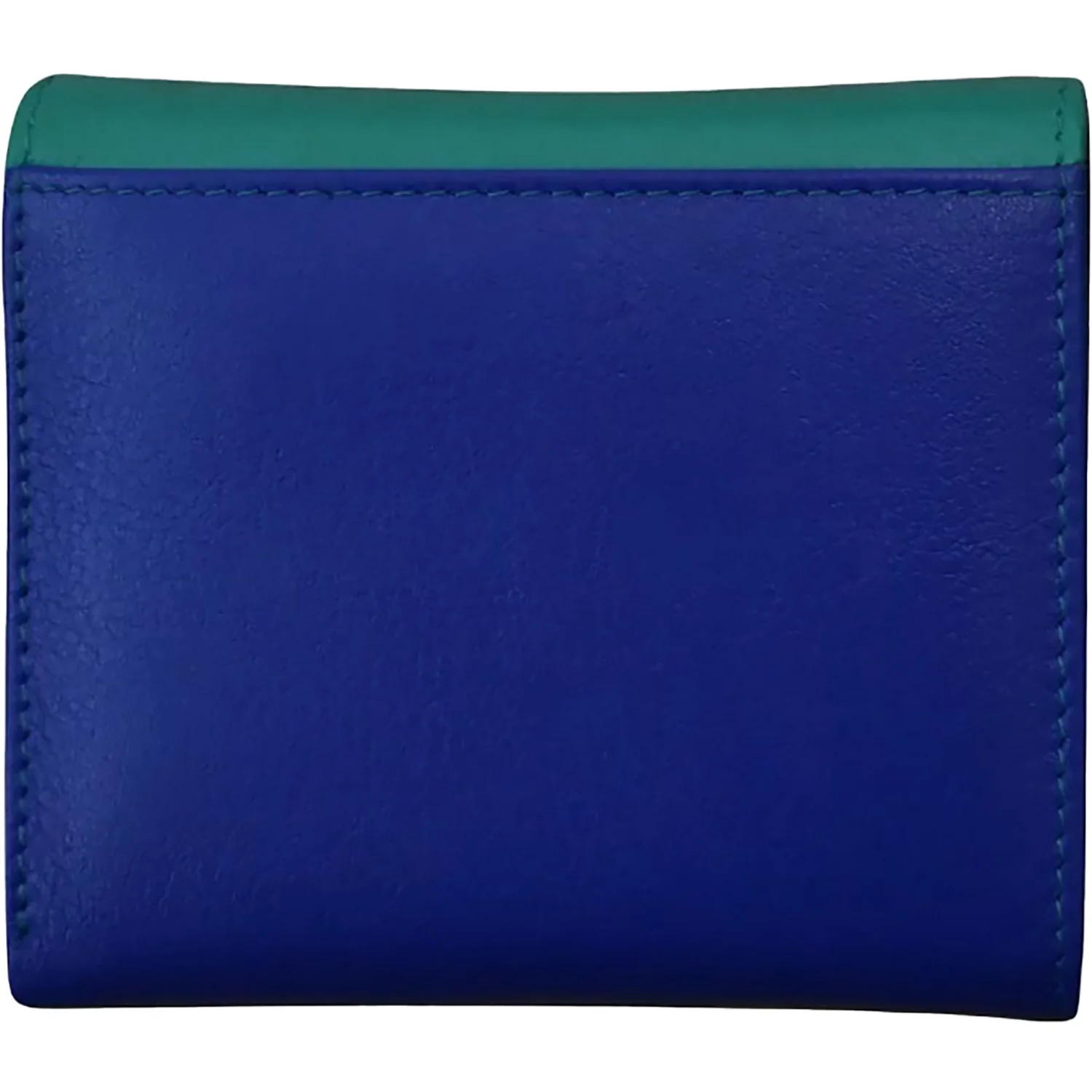 ili New York Two Tone Pocket Wallet Handbag Aqua/Cobalt - Image 4