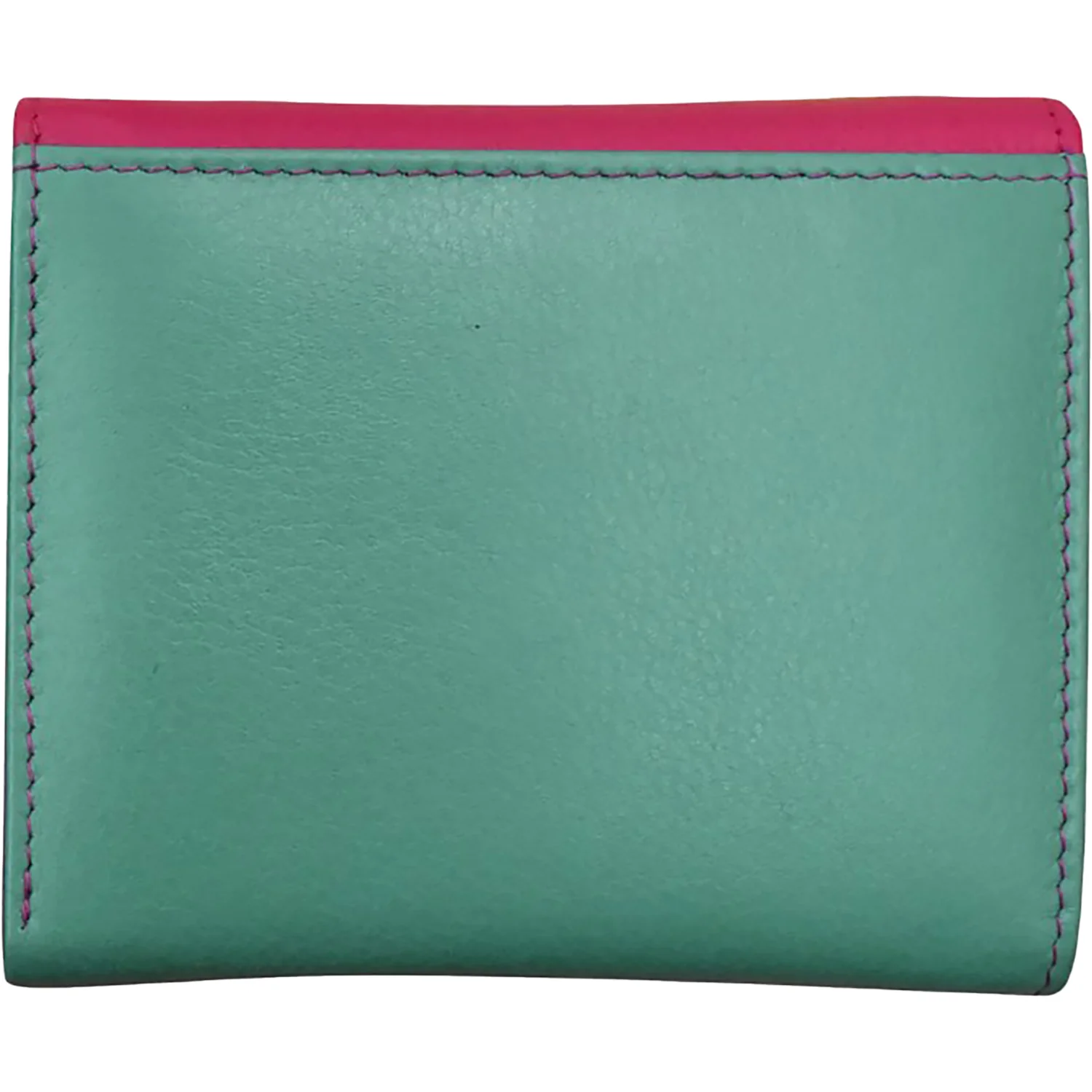 ili New York Two Tone Pocket Wallet Handbag Indian Pink/Turquoise - Image 3