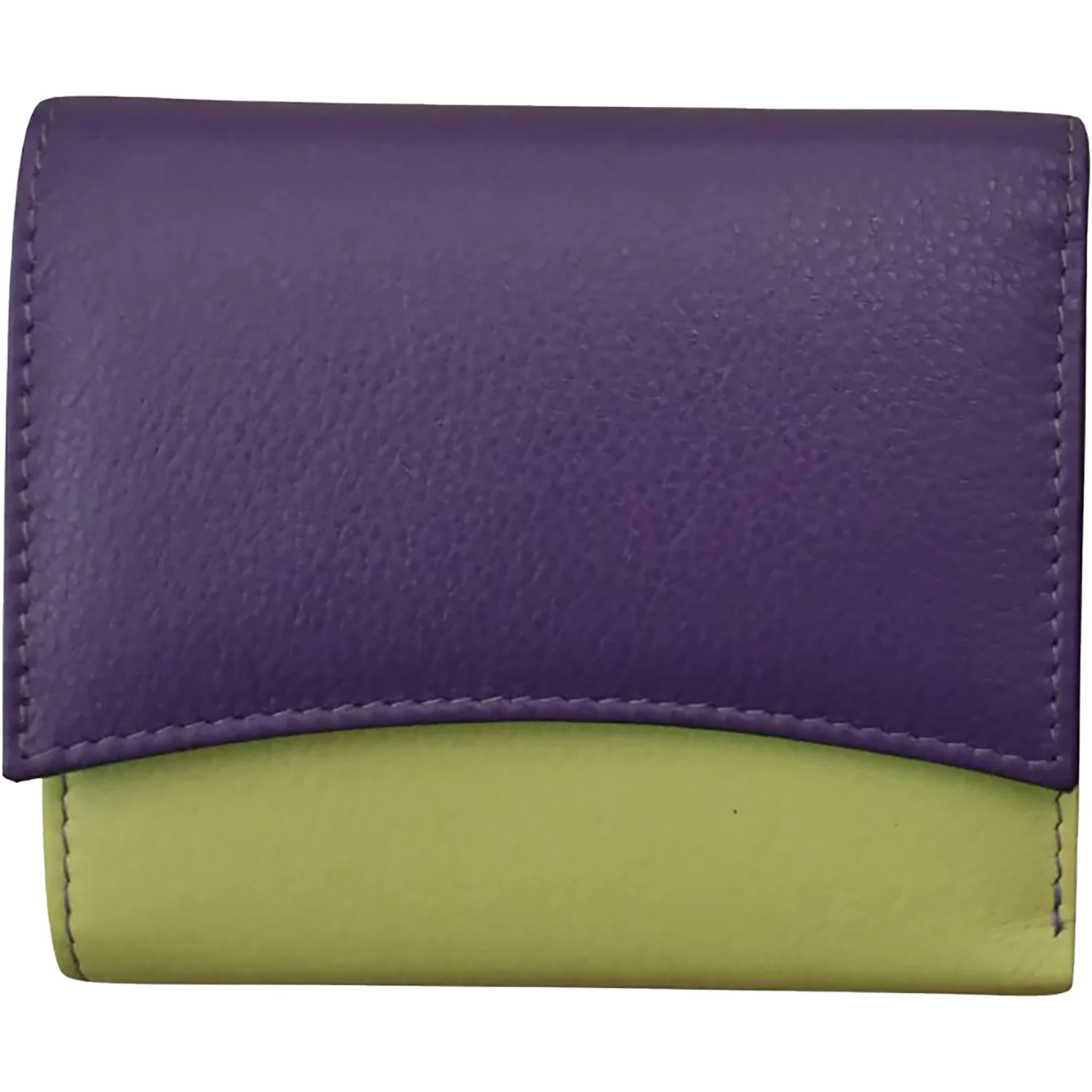 ili New York Two Tone Pocket Wallet Handbag Purple/Pear