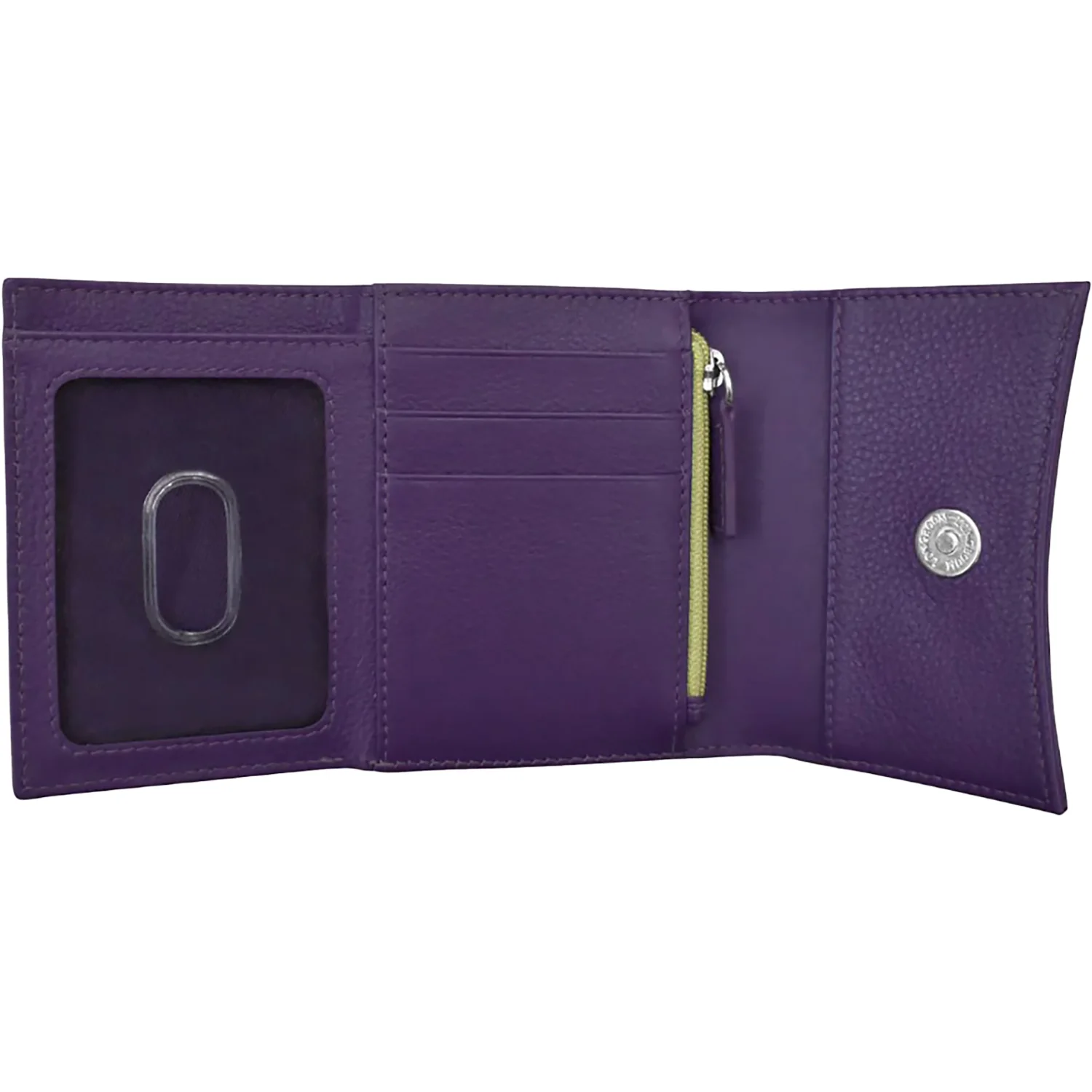 ili New York Two Tone Pocket Wallet Handbag Purple/Pear - Image 2