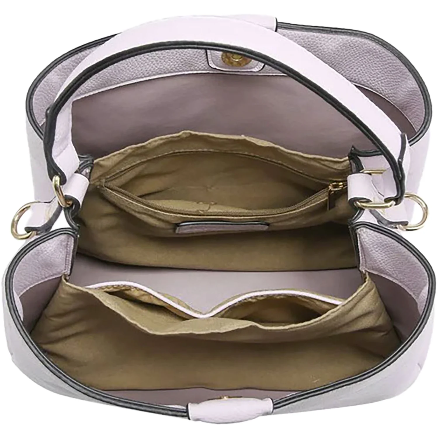 Jen & Co Tati Checkered Satchel Totes Nude/Red Synthetic - Image 2