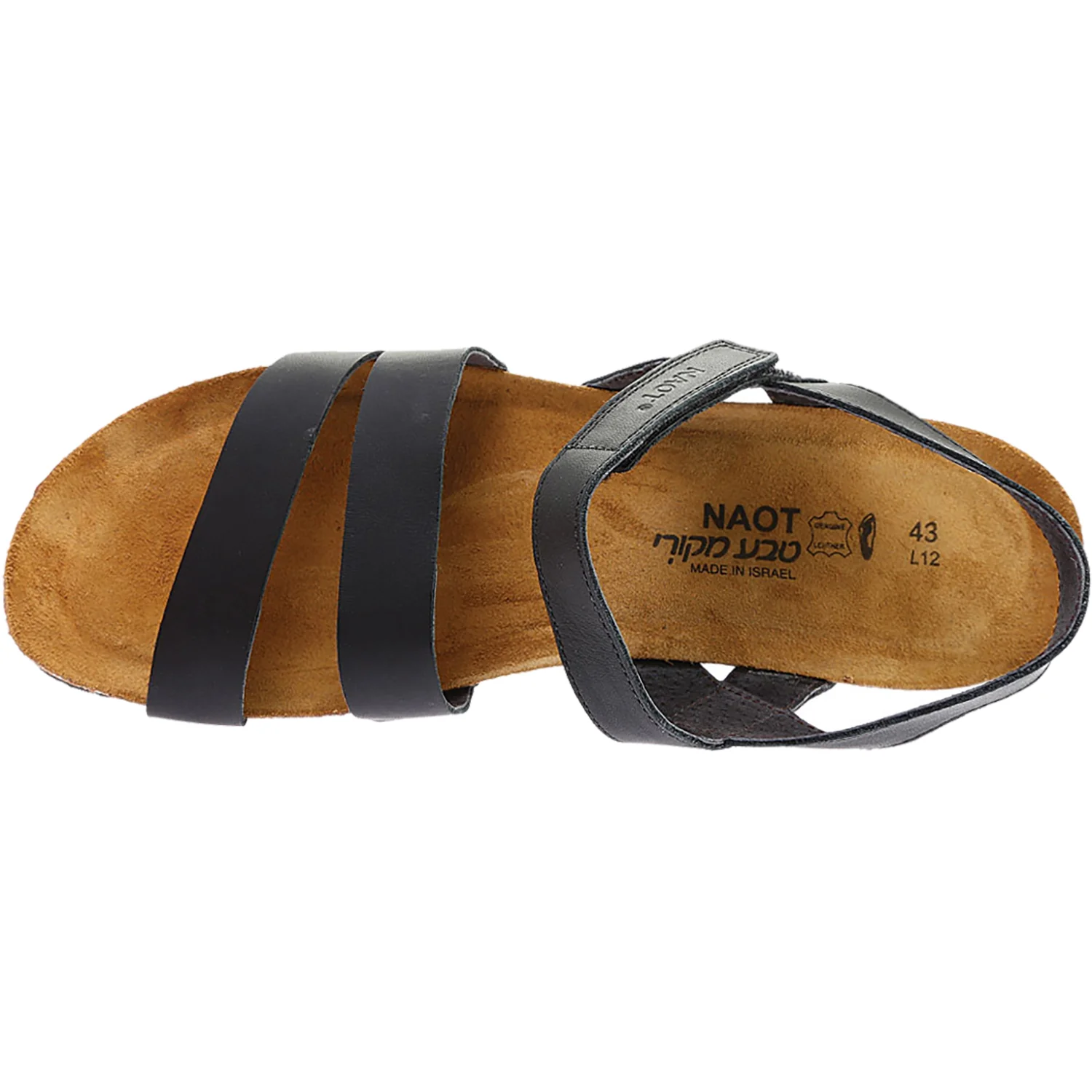 Naot Kayla Women's Wedge Sandals Black Leather - Image 2
