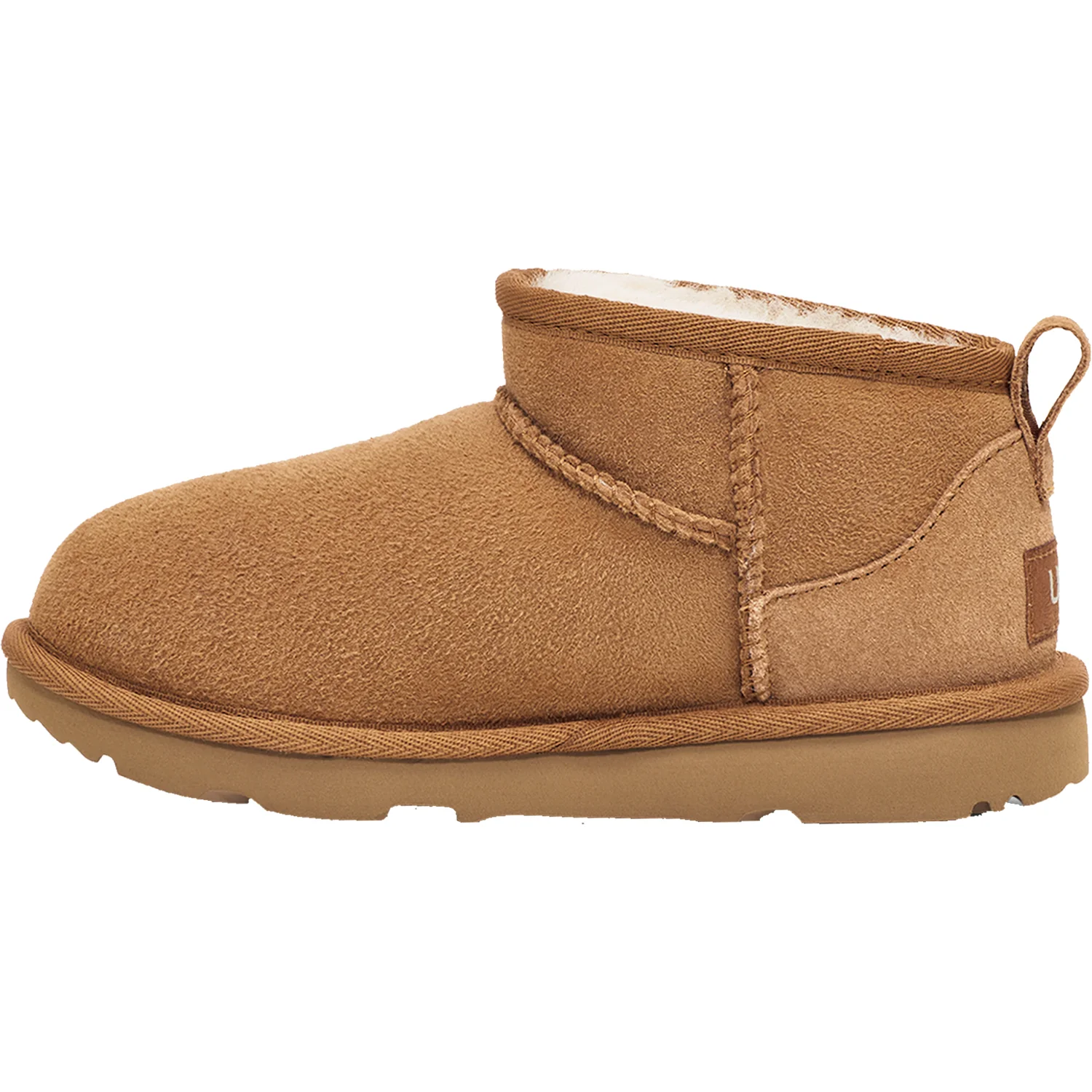 UGG Classic Ultra Mini Kids' Boots Chestnut Sheepskin - Image 3