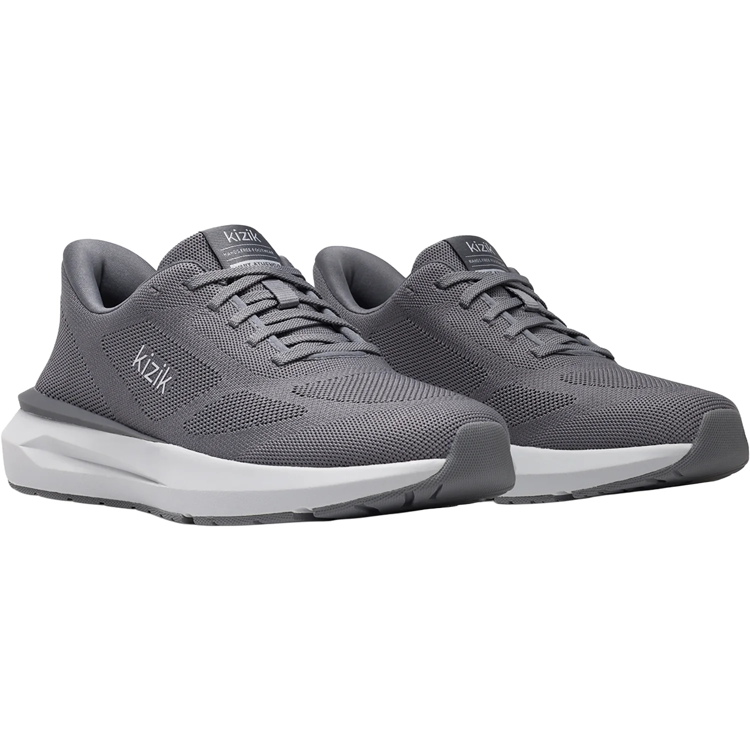 Kizik Athens 2 Knit Men's Athletic Shoes Smoked Pearl - Image 5