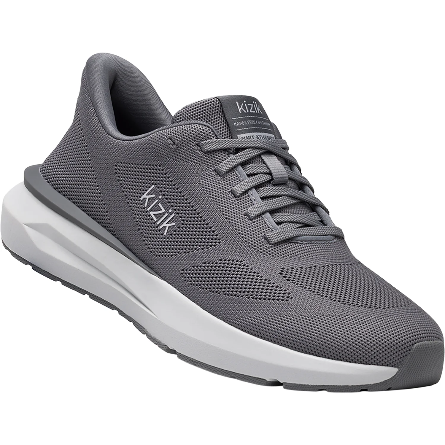 Kizik Athens 2 Knit Men's Athletic Shoes Smoked Pearl - Image 6