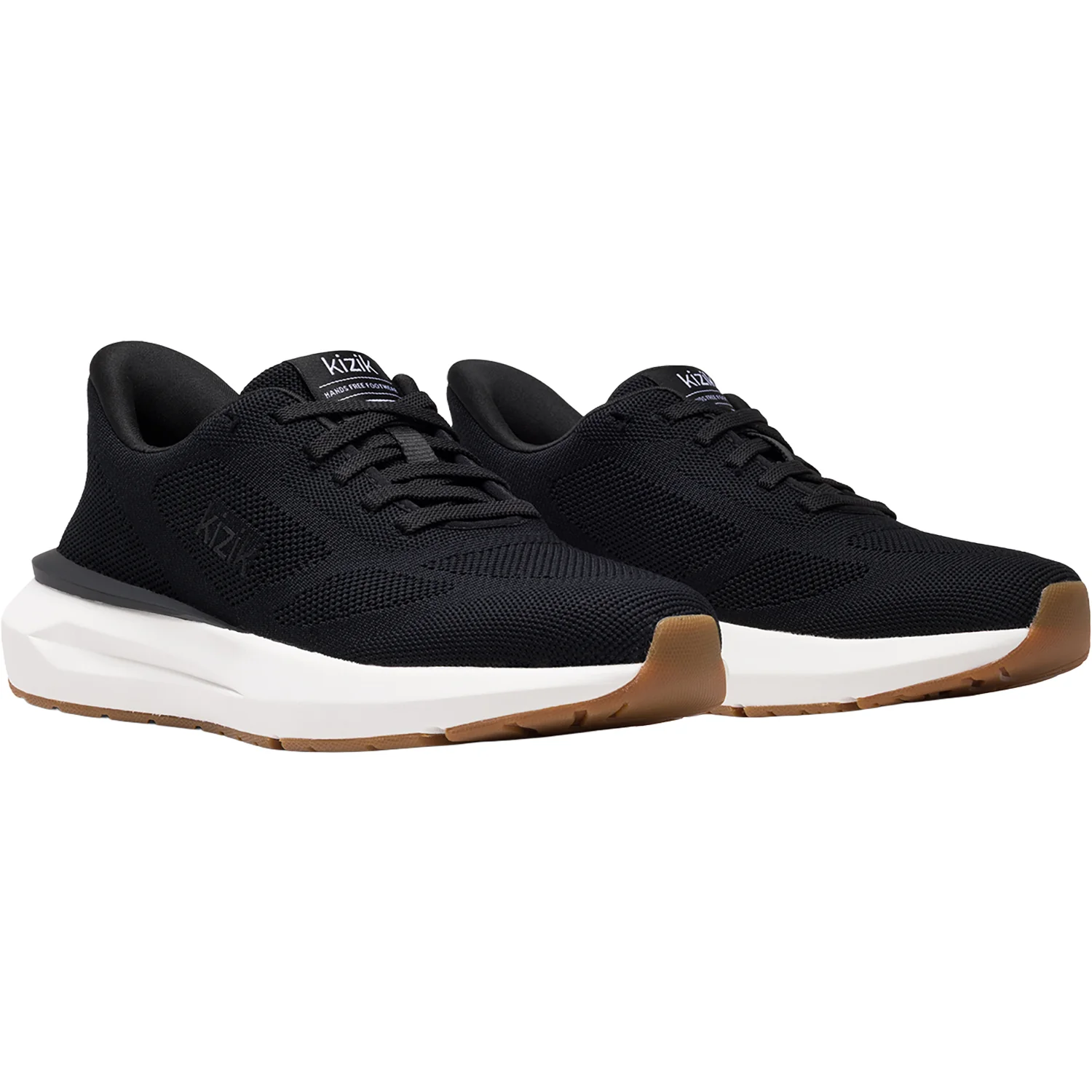 Kizik Athens 2 Knit Women's Athletic Shoes Black/Bright White - Image 5