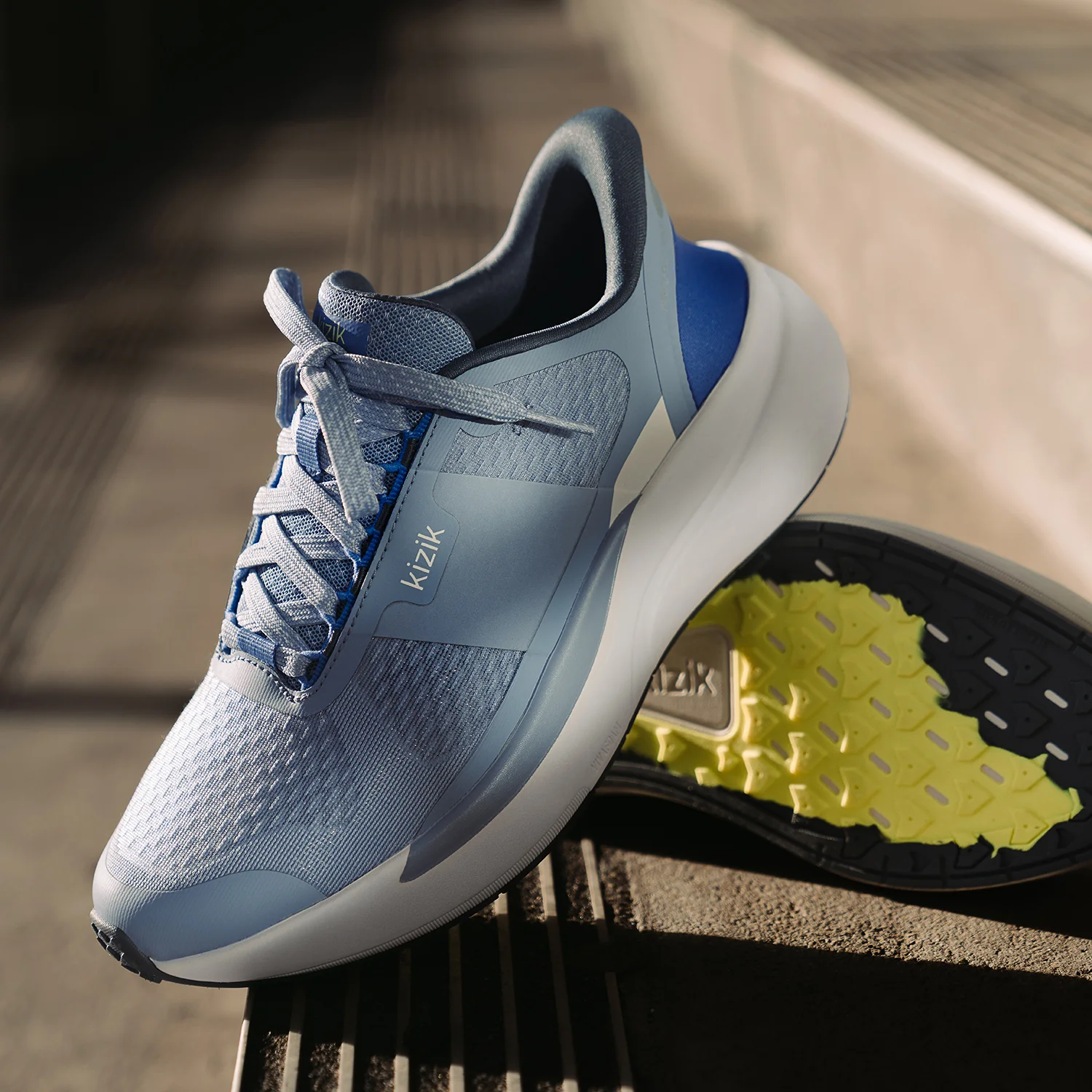 Kizik Freedom Run Women's Athletic Shoes Soft Chambray/Ultramarine - Image 7