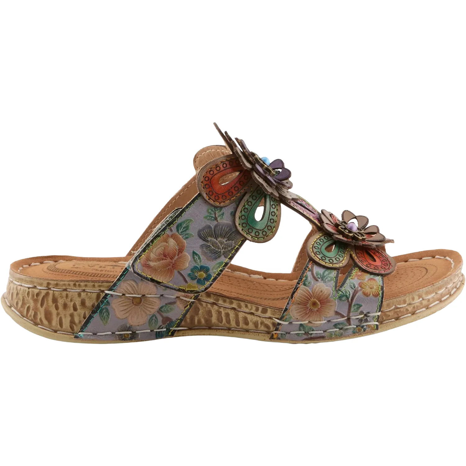 L'Artiste by Spring Step Beaudie Women's Sandals Grey Multi