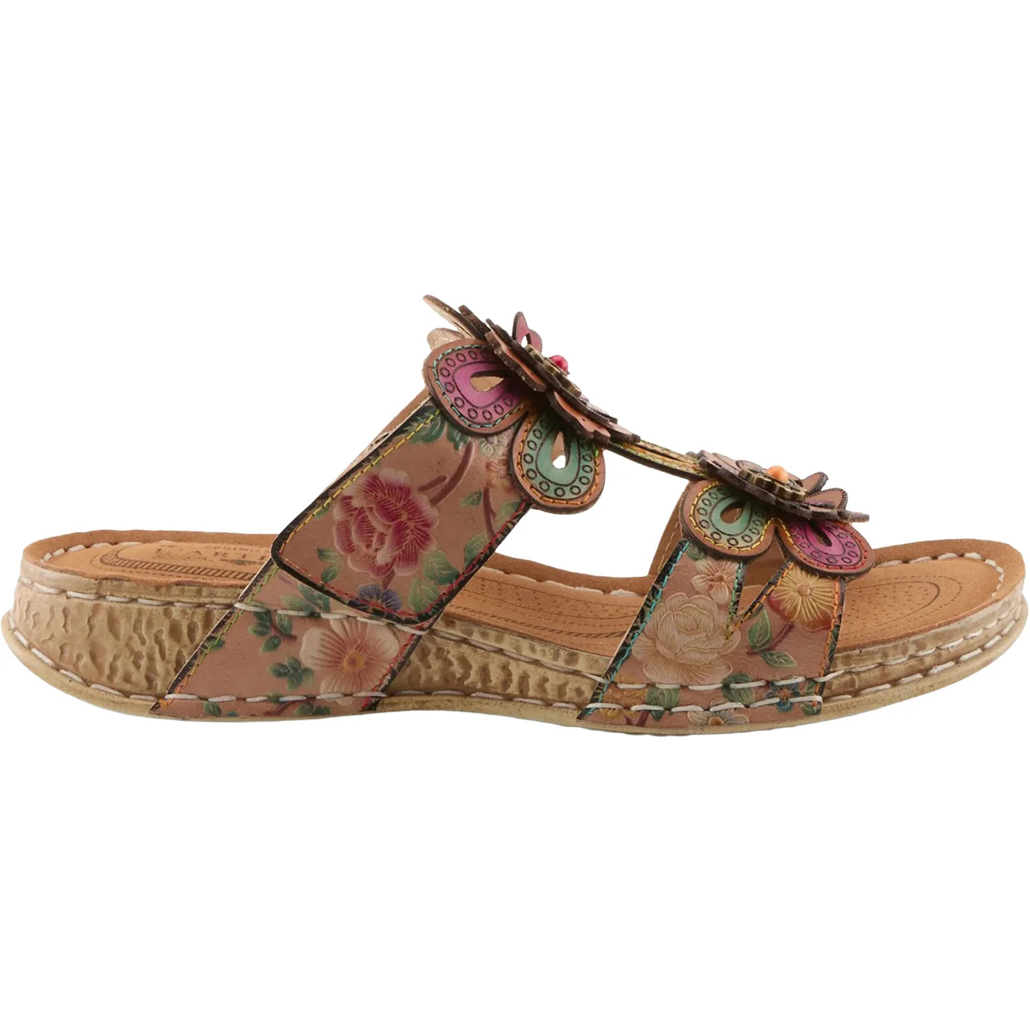 L'Artiste by Spring Step Beaudie Women's Sandals Tan Multi