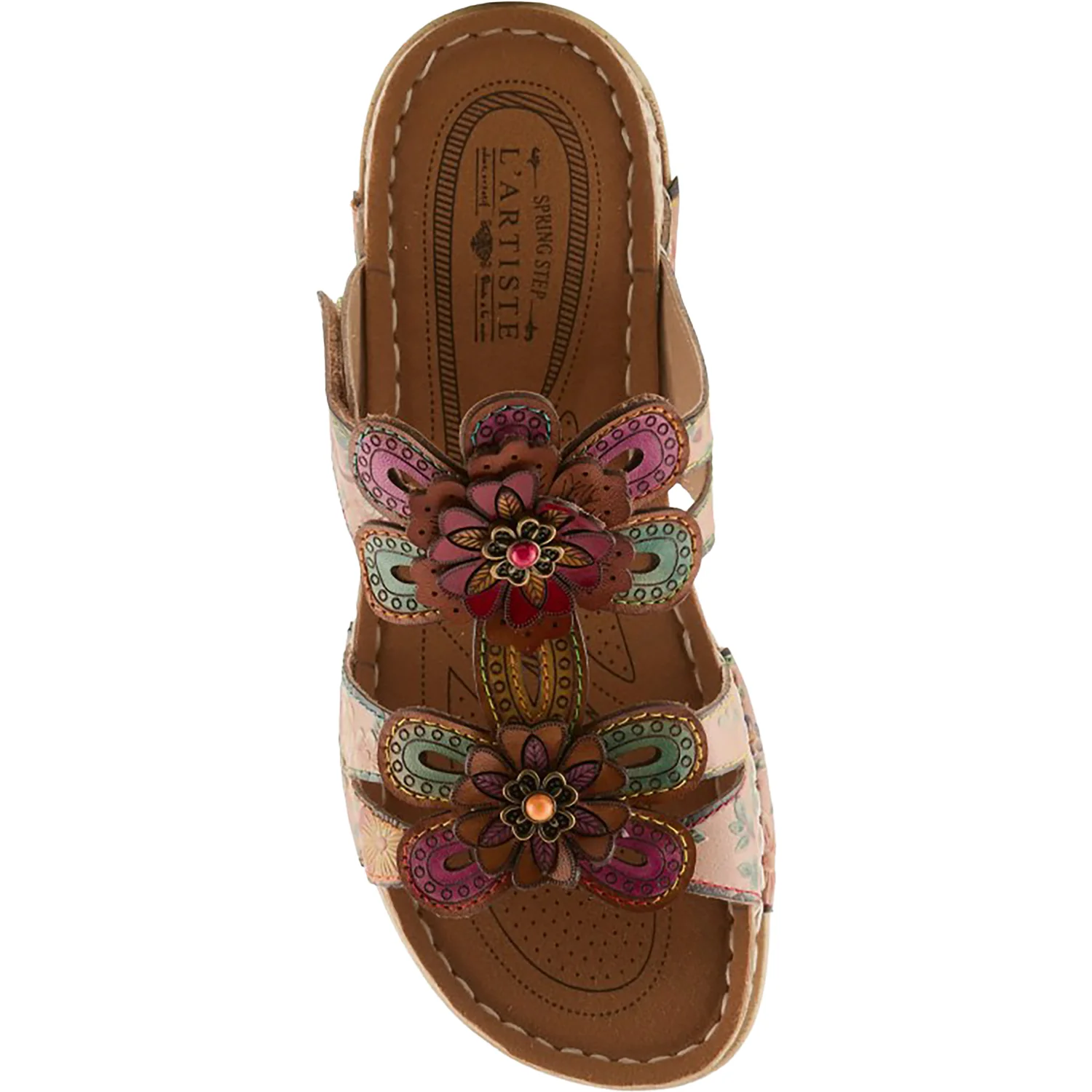 L'Artiste by Spring Step Beaudie Women's Sandals Tan Multi - Image 2