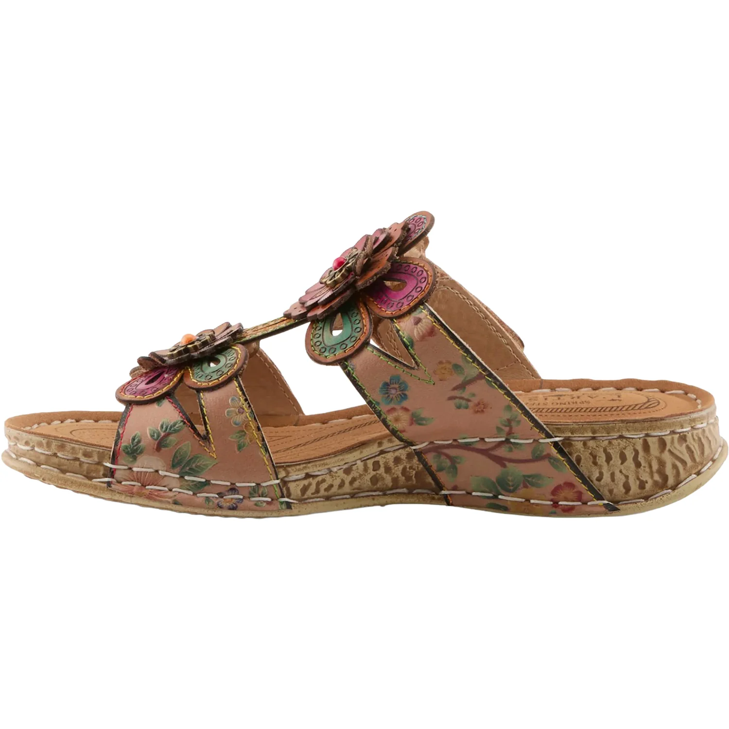 L'Artiste by Spring Step Beaudie Women's Sandals Tan Multi - Image 3