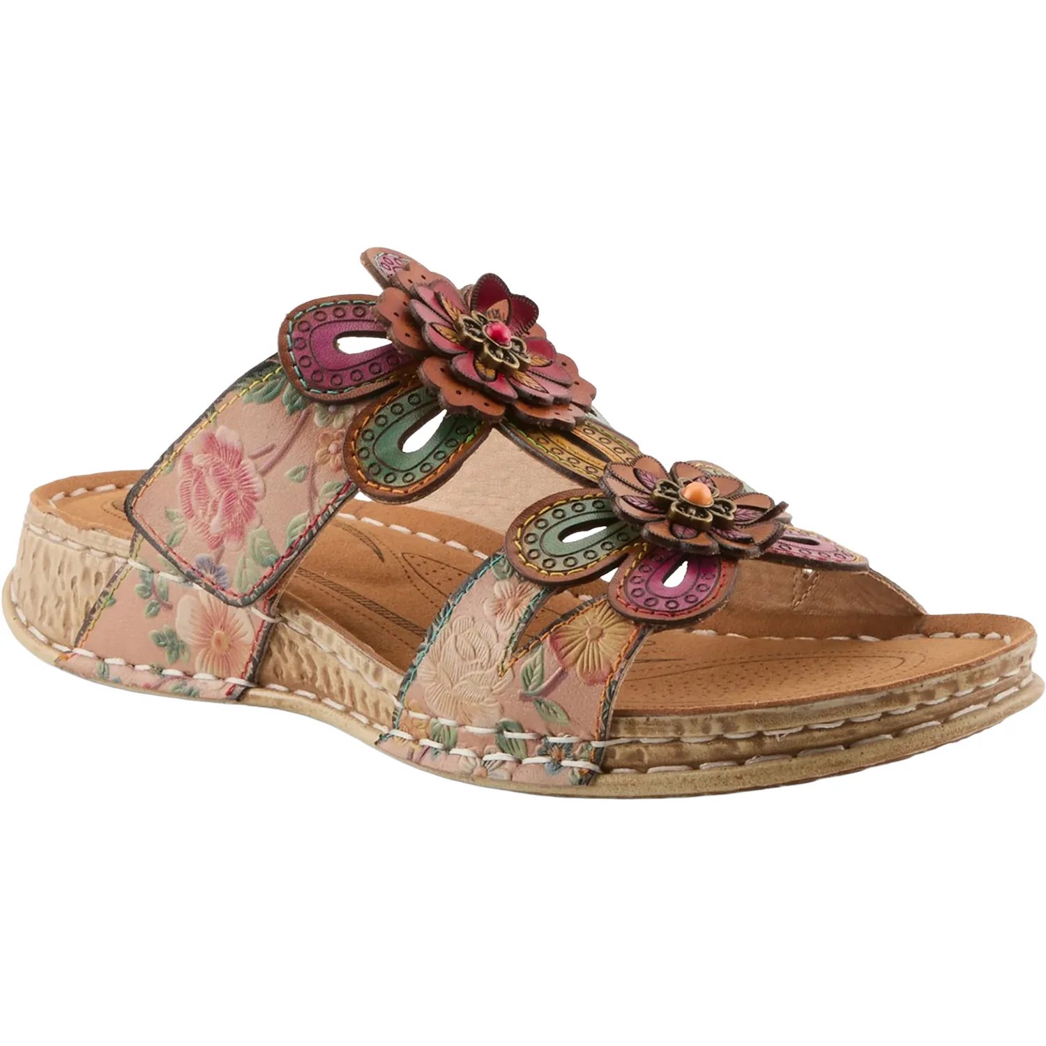 L'Artiste by Spring Step Beaudie Women's Sandals Tan Multi - Image 5