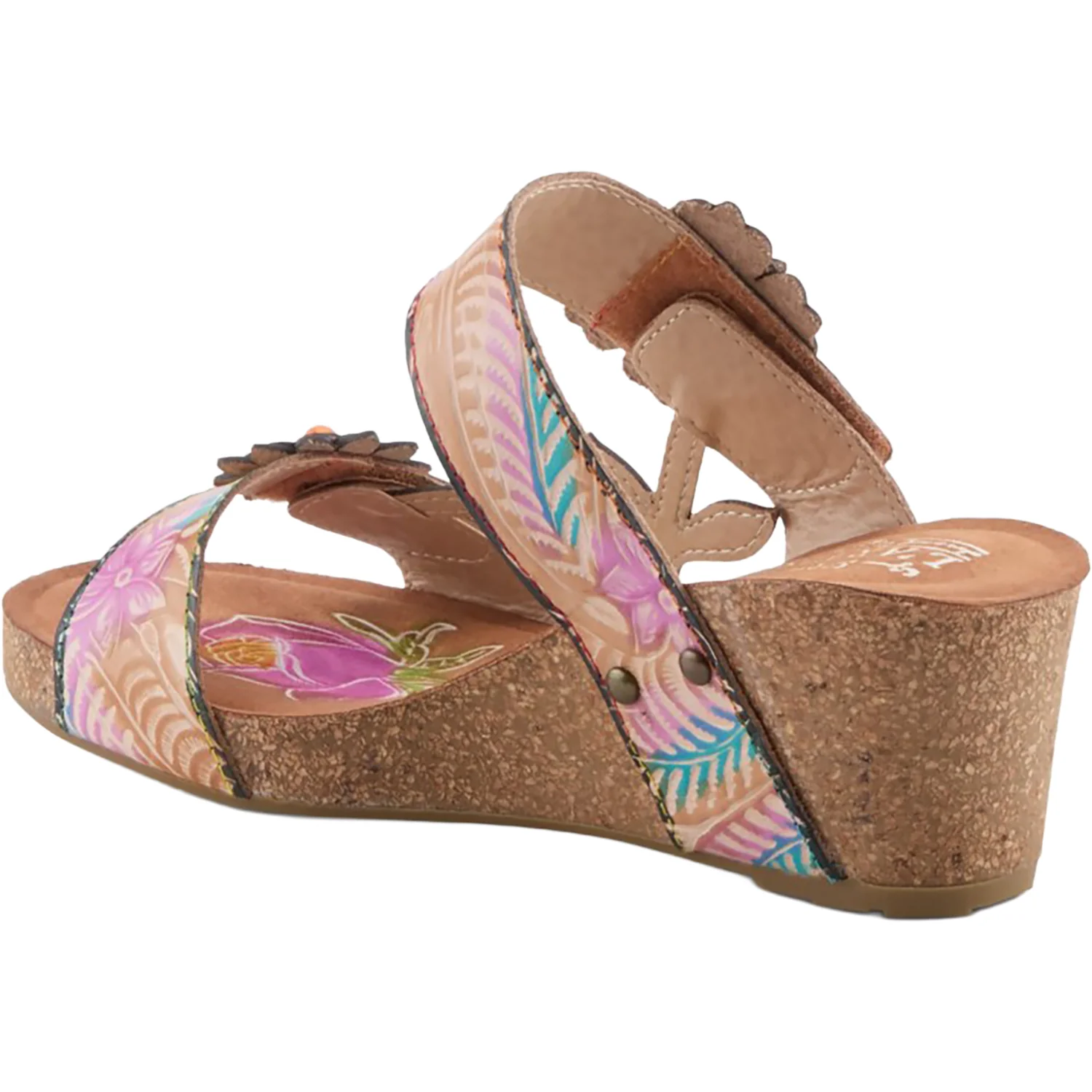 L'Artiste by Spring Step Moai Women's Sandals Tan Multi - Image 7
