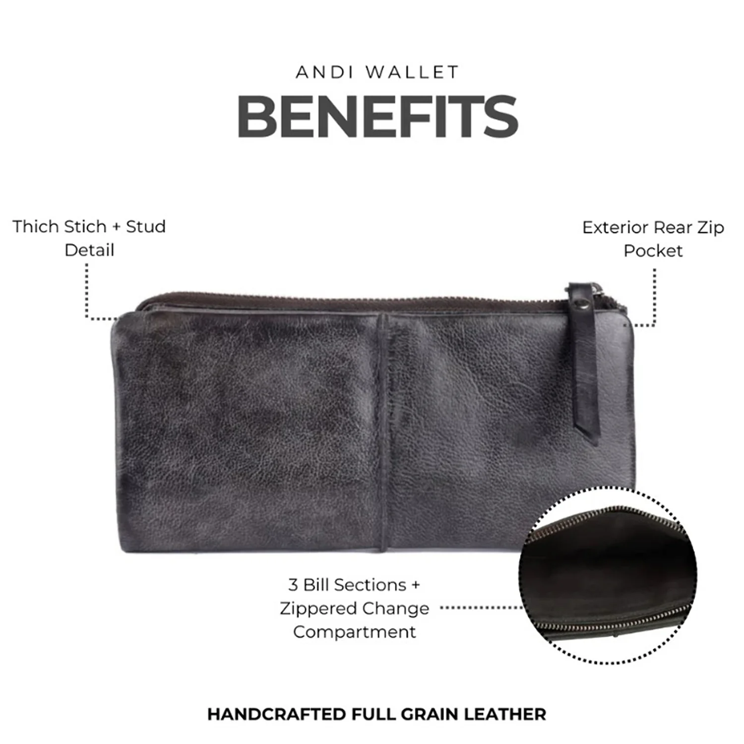 Latico Andi Wallet Wallet & Handbags Oxblood - Image 3