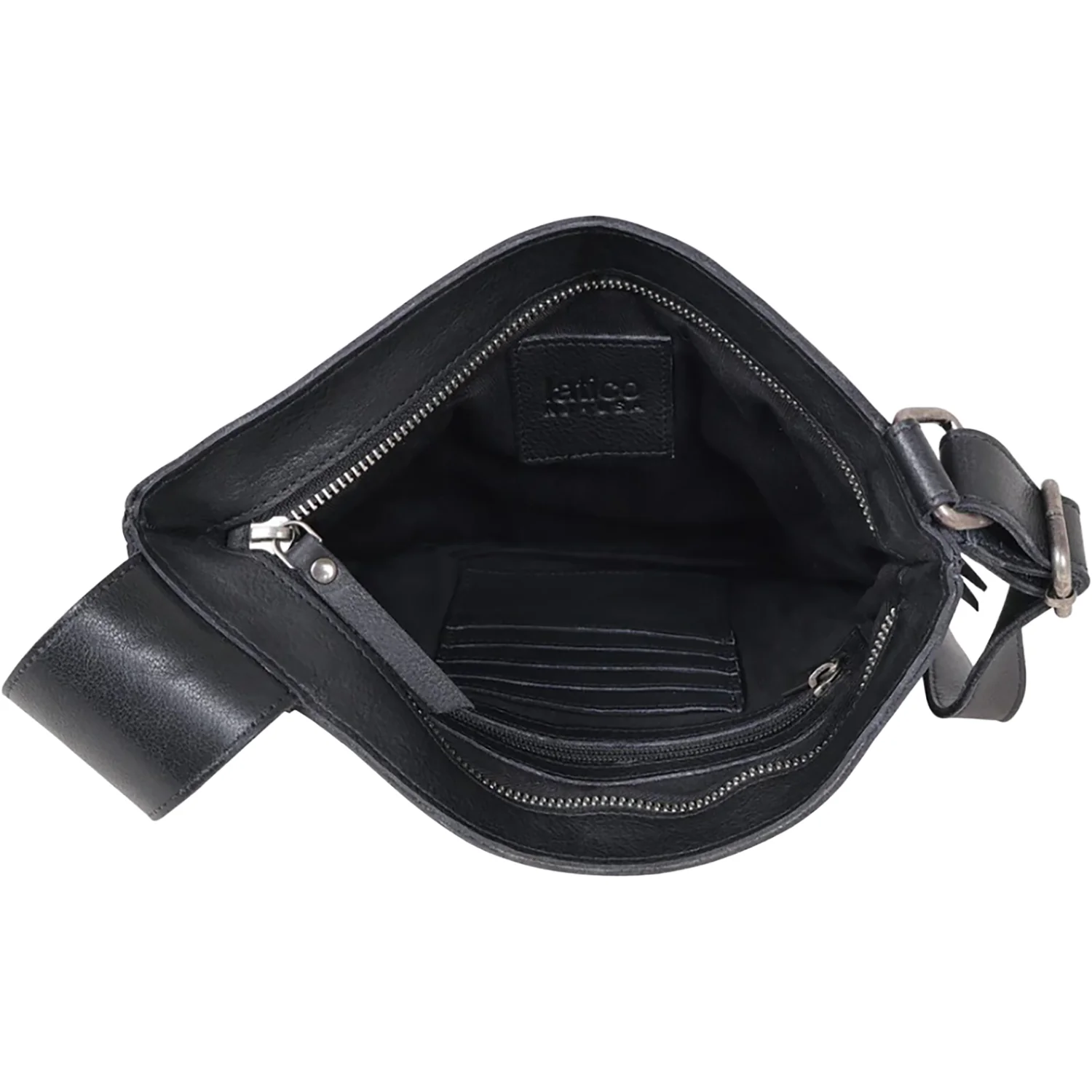 Latico Arden Crossbody Handbag Black Leather - Image 2