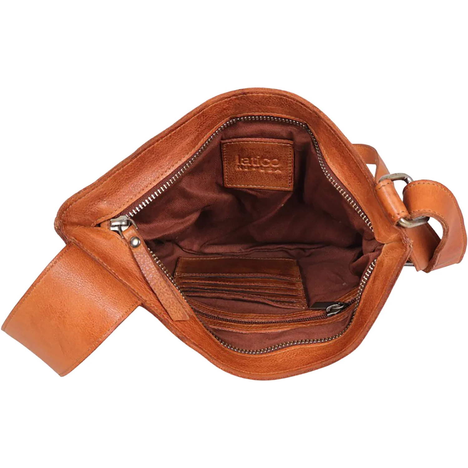 Latico Arden Crossbody Handbag Cognac Leather - Image 2