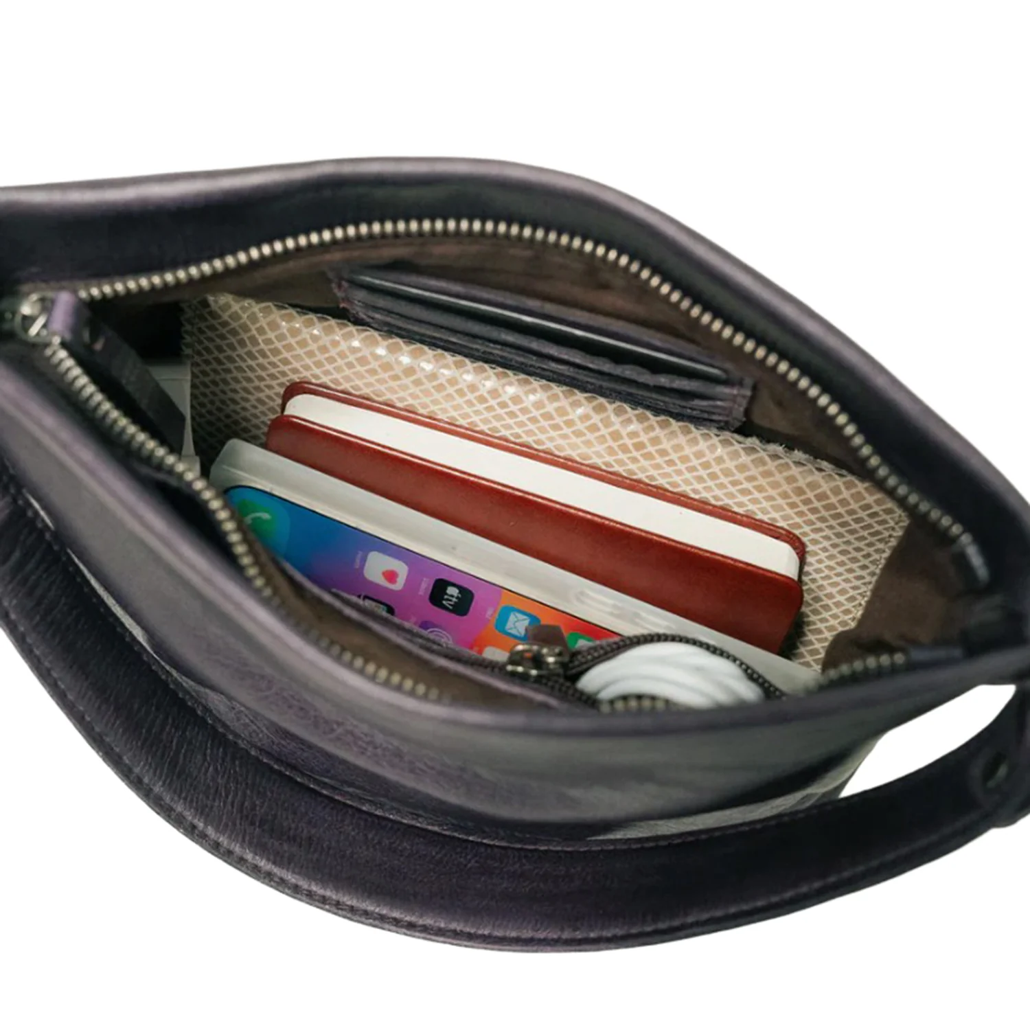 Latico Ivy Crossbody Bag Handbag Black Leather - Image 4