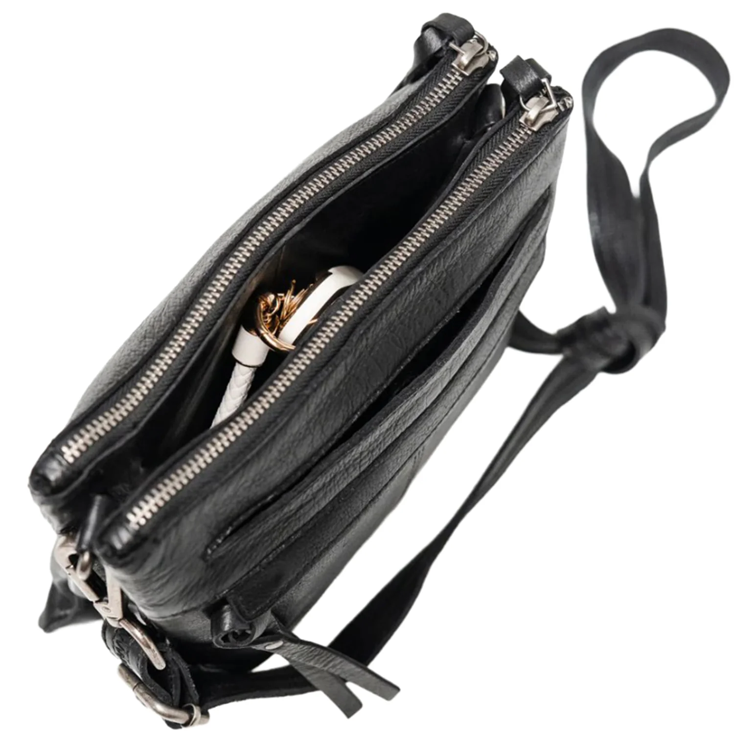 Latico Jett Crossbody Black Leather - Image 2