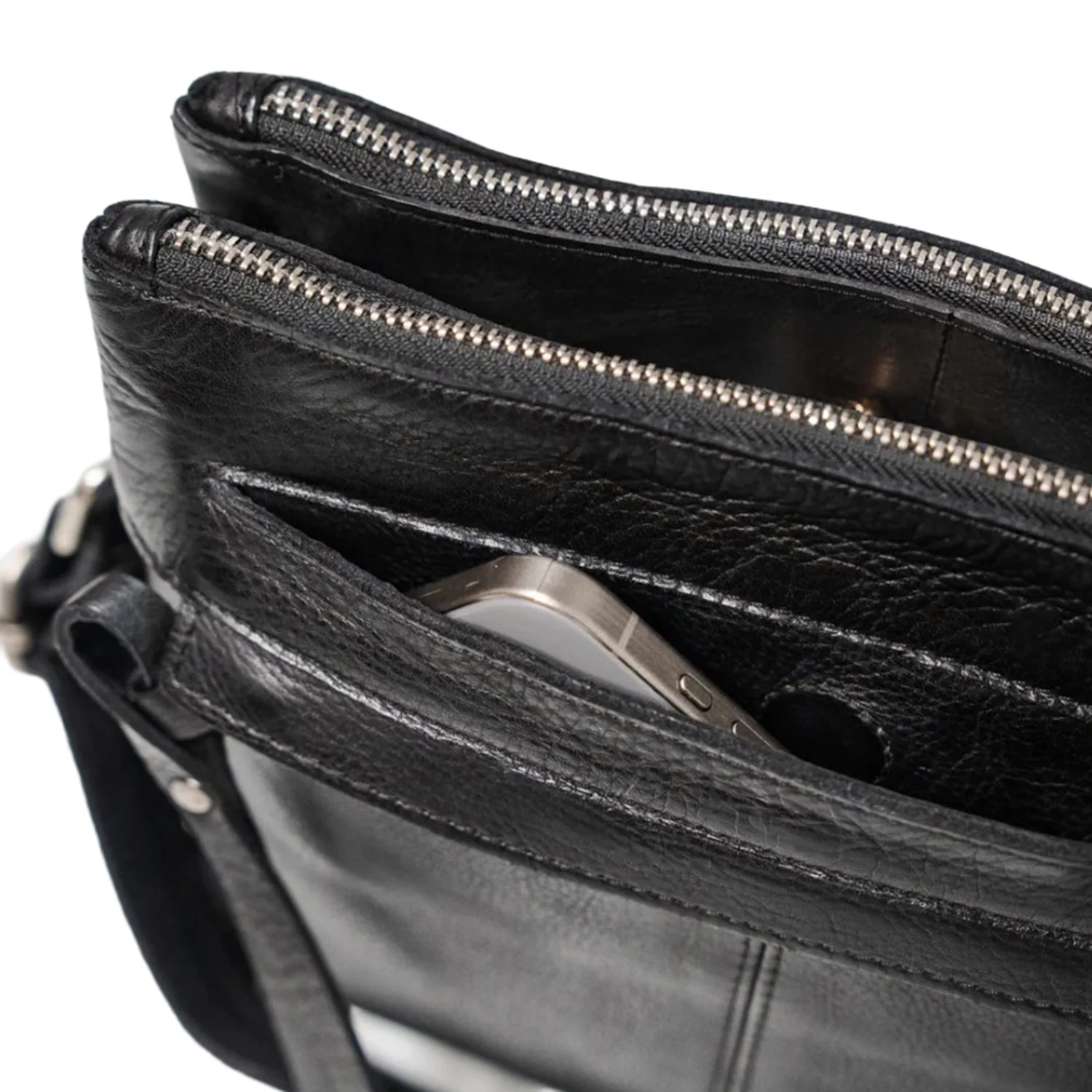 Latico Jett Crossbody Black Leather - Image 3