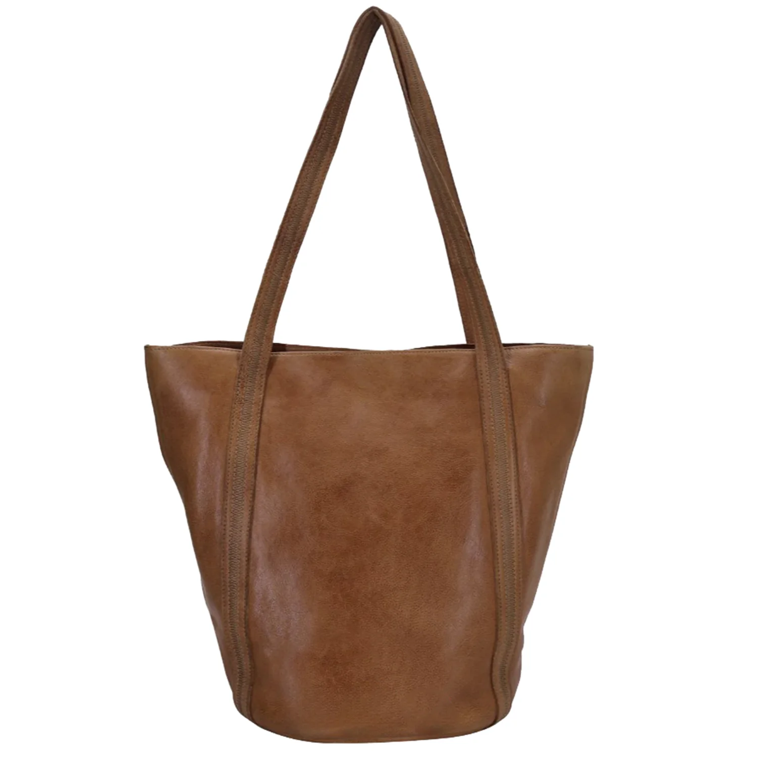 Latico Kent Tote Handbag Cognac Leather