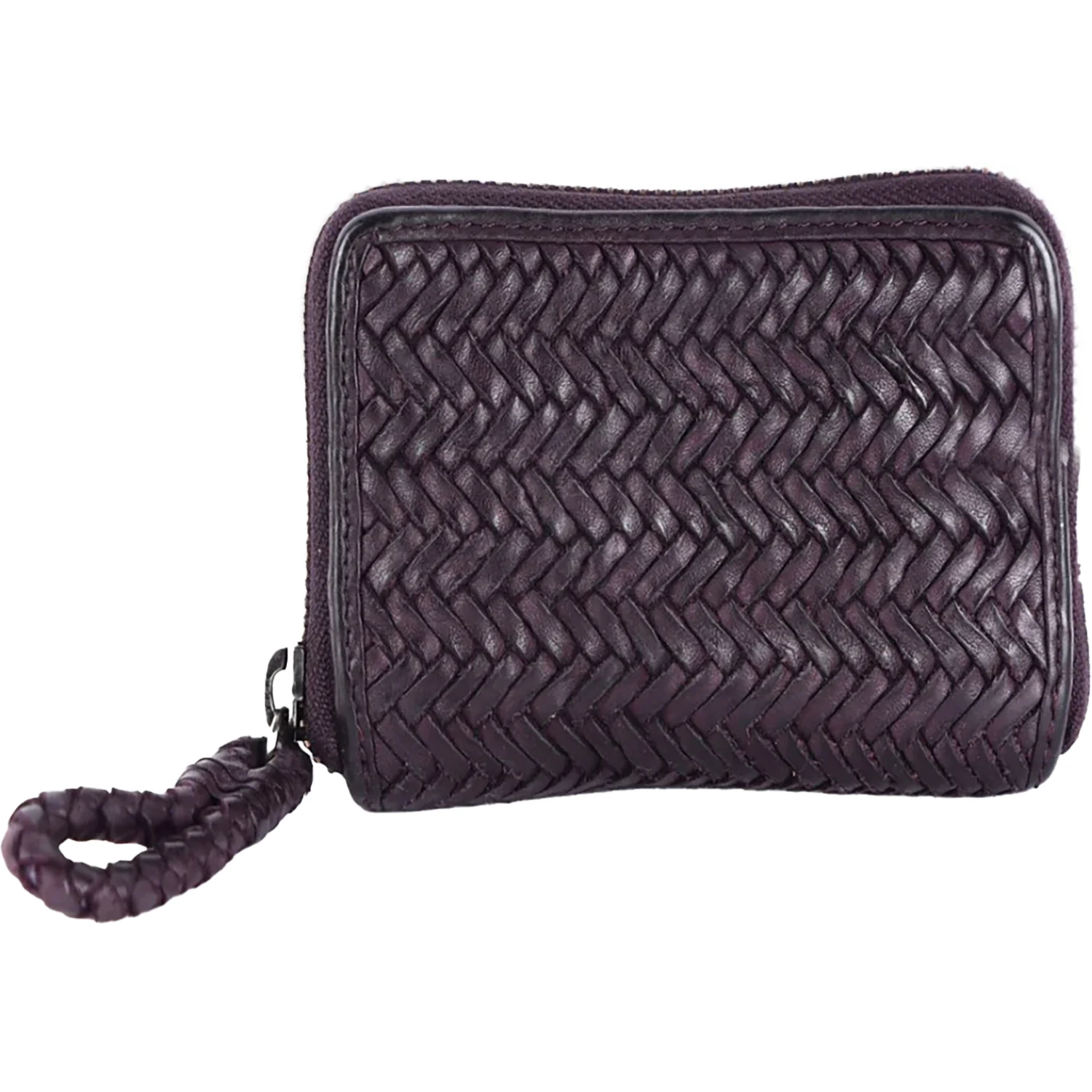 Latico Skye Woven Wallet Aubergine