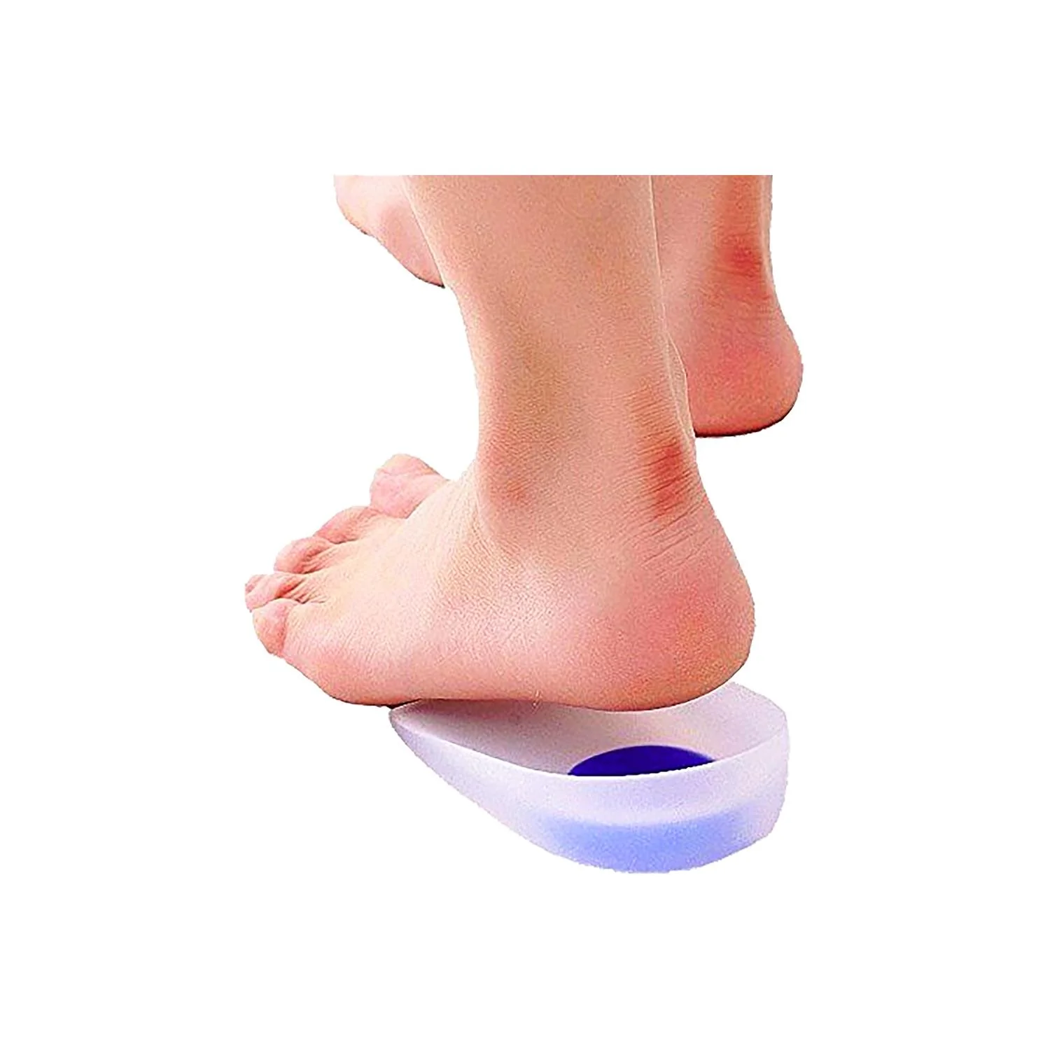 Aetrex Lynco Gel Heel Cups Unisex Insoles Arch Supports Orthotics Clear/Blue - Image 3