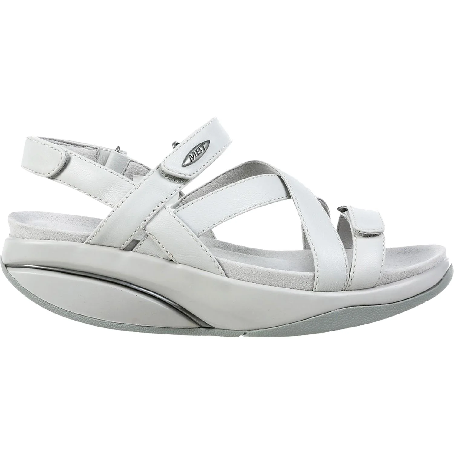 Women's MBT Kiburi Light Grey Leather