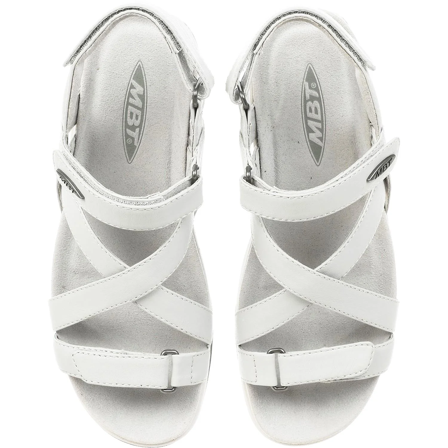 Women's MBT Kiburi Light Grey Leather - Image 2