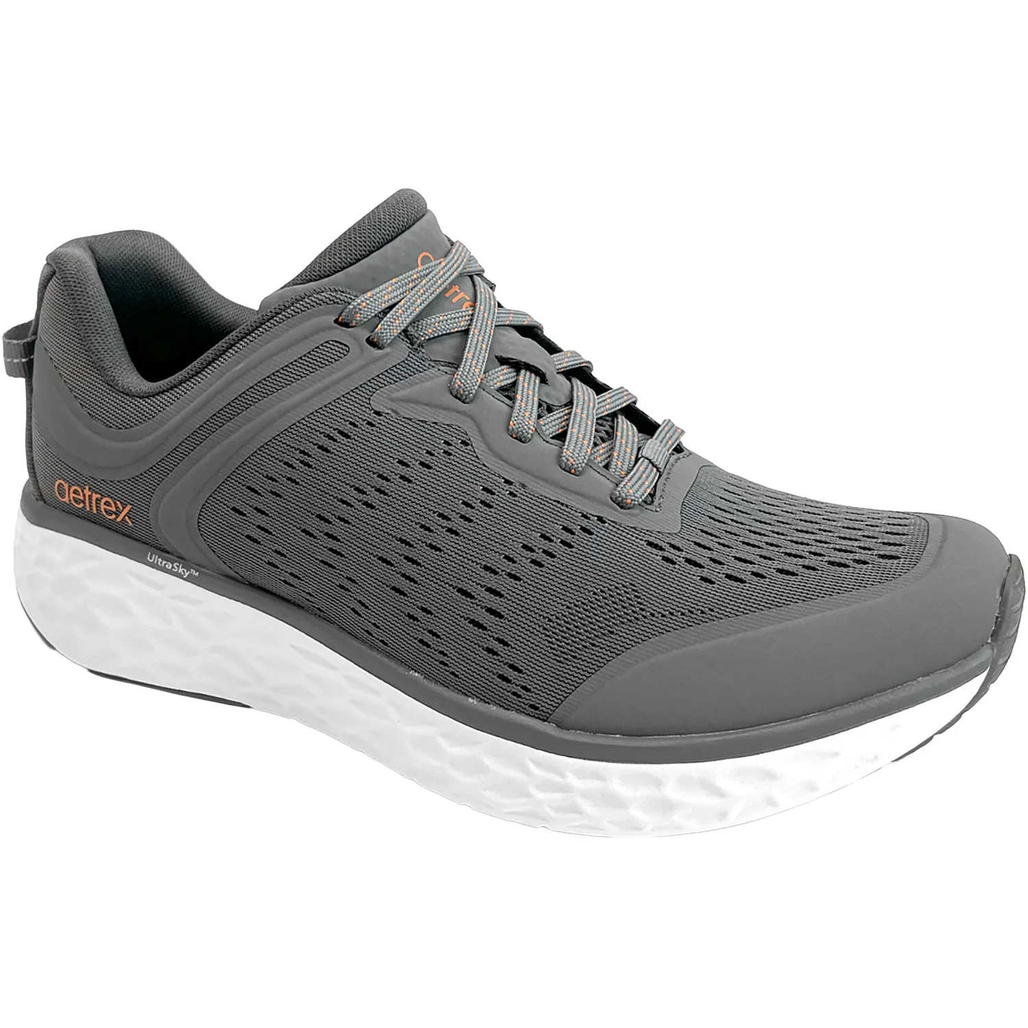 Aetrex Chase Men's Athletic Shoes Grey Mesh - Image 5