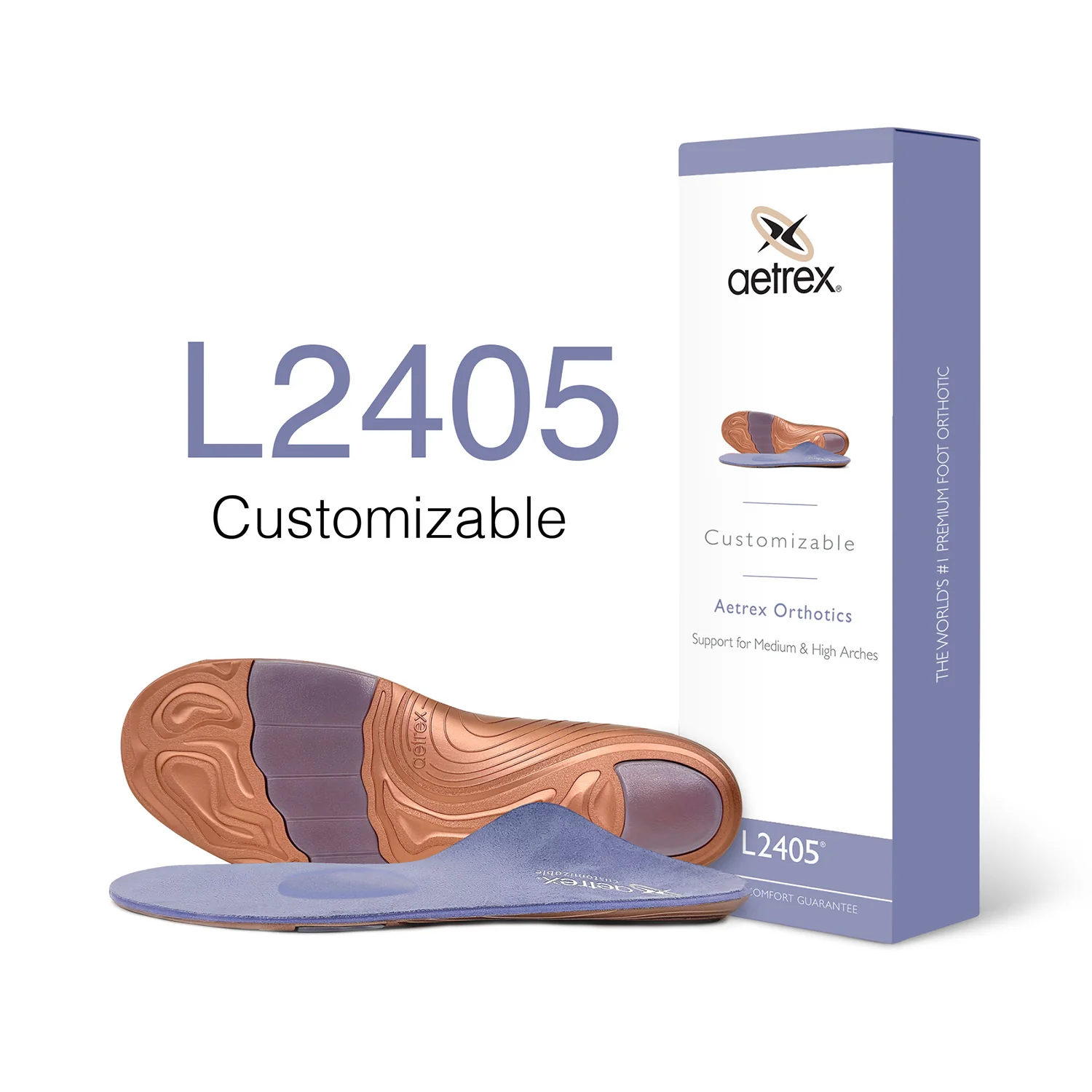 Aetrex L2405 Lynco Men's Insoles Blue