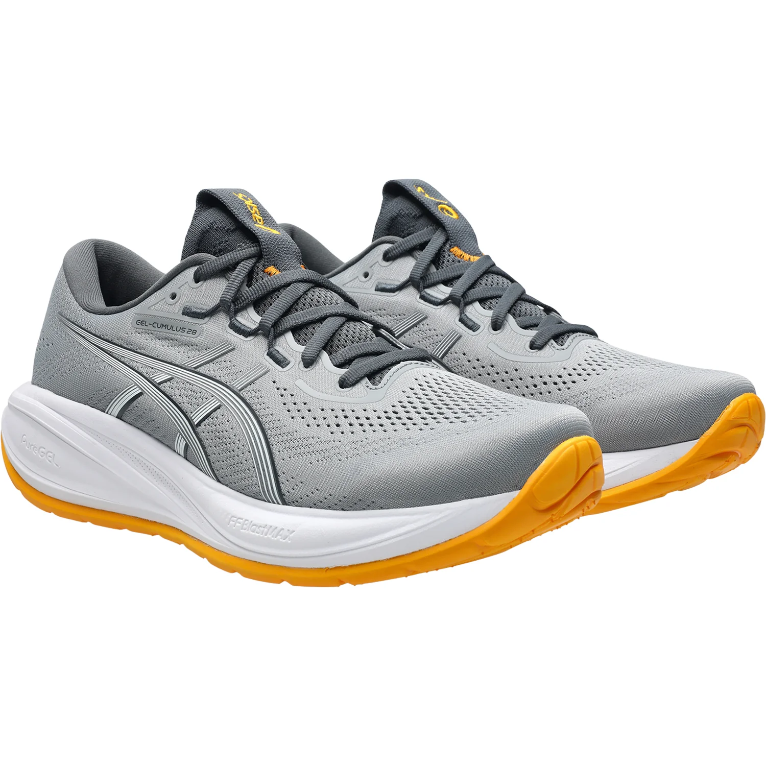 ASICS Gel-Cumulus 28 (Neutral Support) Men's Athletic Shoes Gravel/Arctic Blue - Image 5
