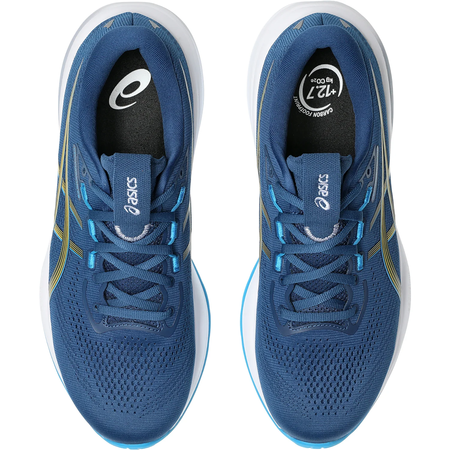ASICS Gel-Cumulus 28 (Neutral Support) Men's Athletic Shoes Twilight Blue/Yamabuki - Image 2
