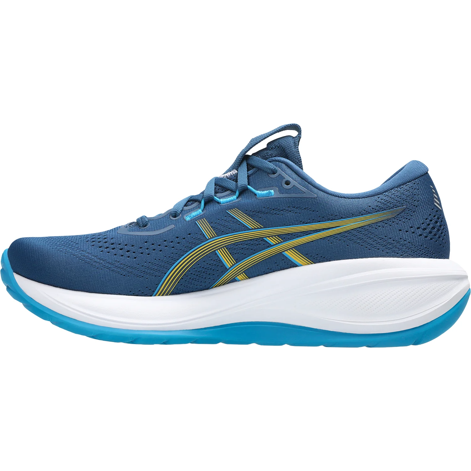 ASICS Gel-Cumulus 28 (Neutral Support) Men's Athletic Shoes Twilight Blue/Yamabuki - Image 3