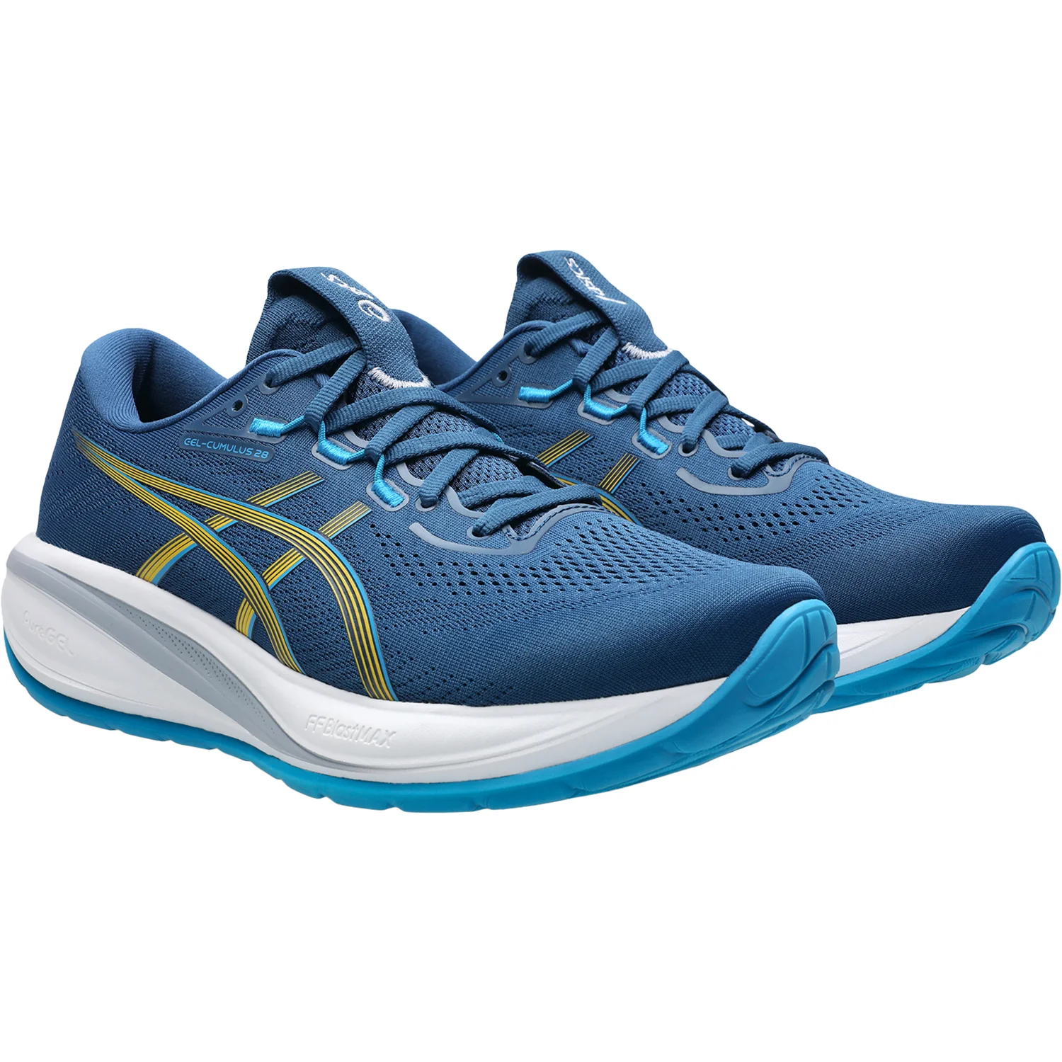 ASICS Gel-Cumulus 28 (Neutral Support) Men's Athletic Shoes Twilight Blue/Yamabuki - Image 5