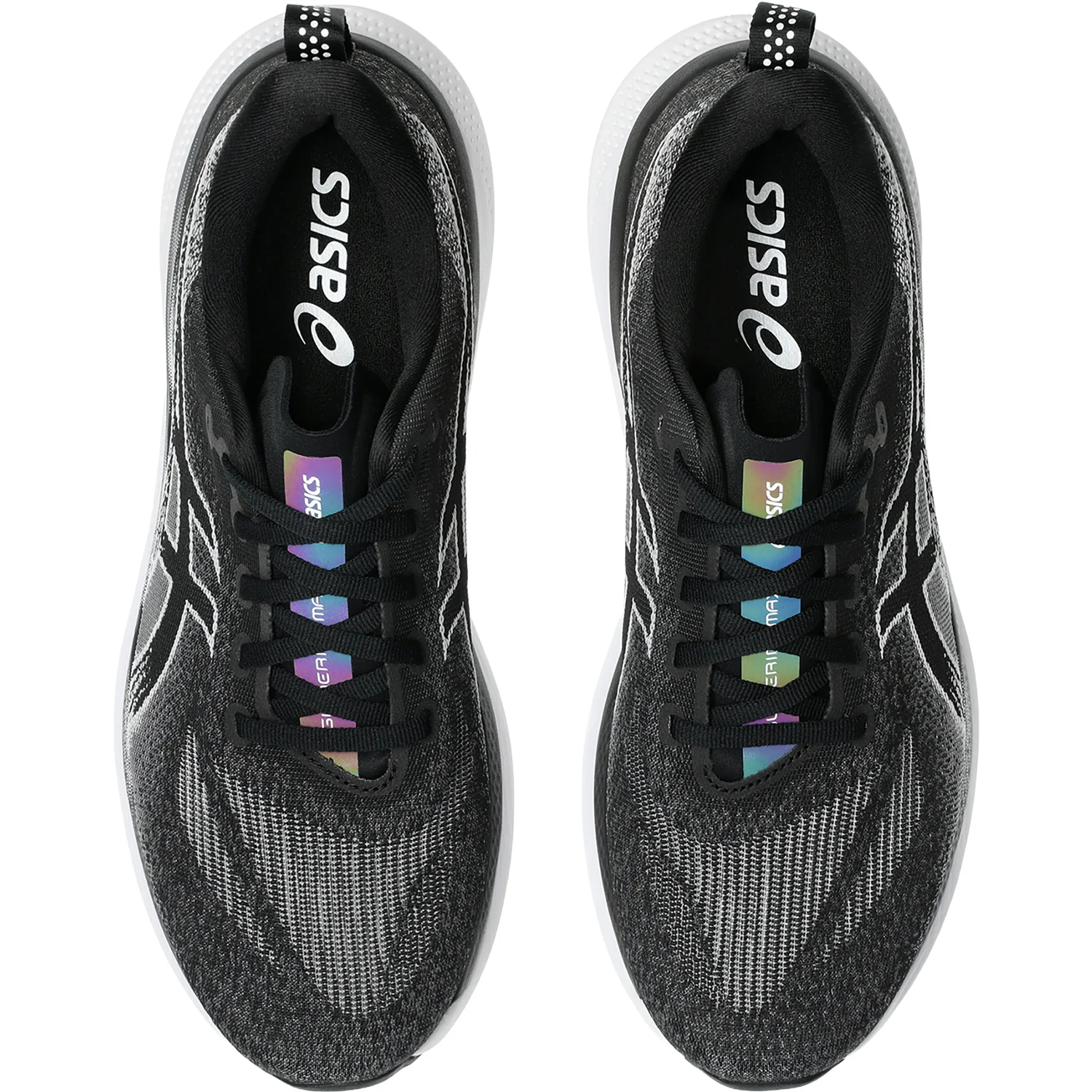 ASICS Glideride Max 2 (Neutral Support) Men's Athletic Shoes Black/White - Image 2