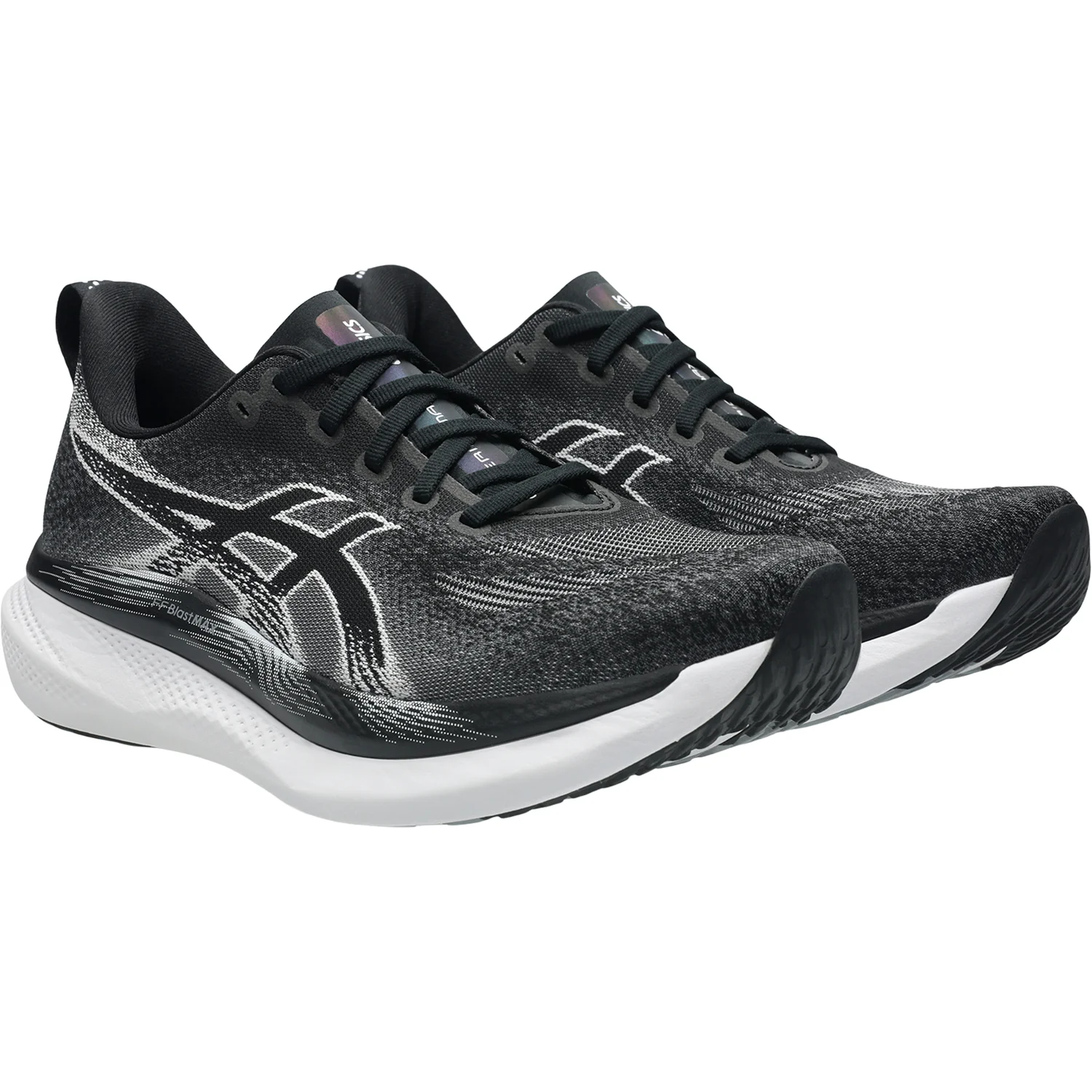 ASICS Glideride Max 2 (Neutral Support) Men's Athletic Shoes Black/White - Image 5