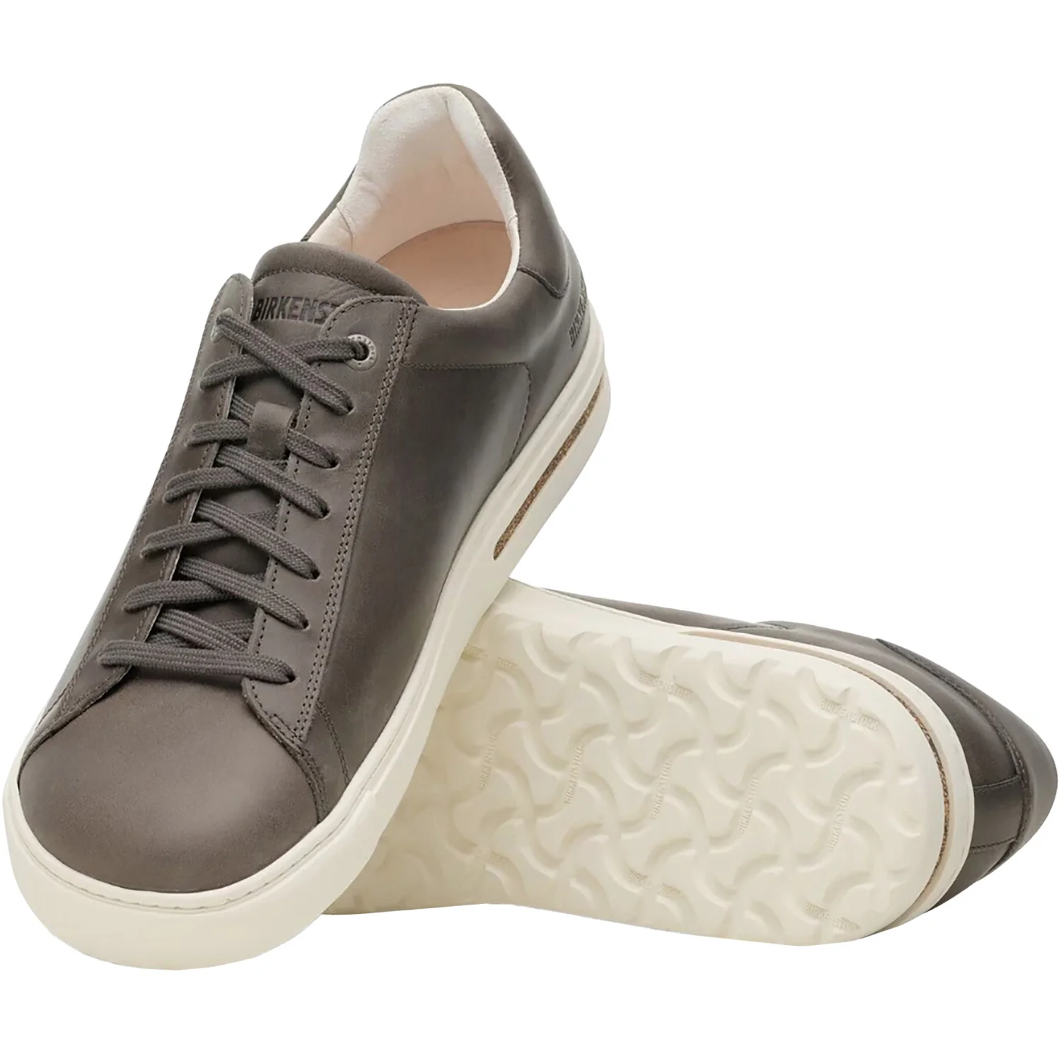 Birkenstock Bend Men's Lace Up Shoes Iron Leather - Image 3