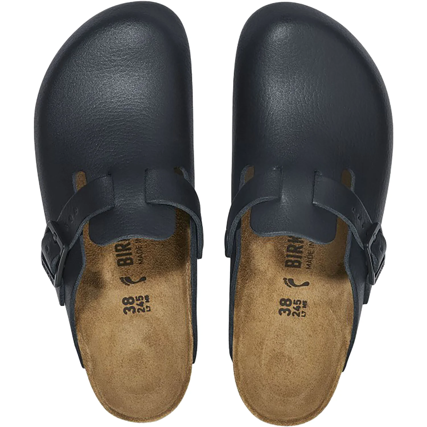 Birkenstock Boston Pro Men's Clogs Black Leather - Image 2
