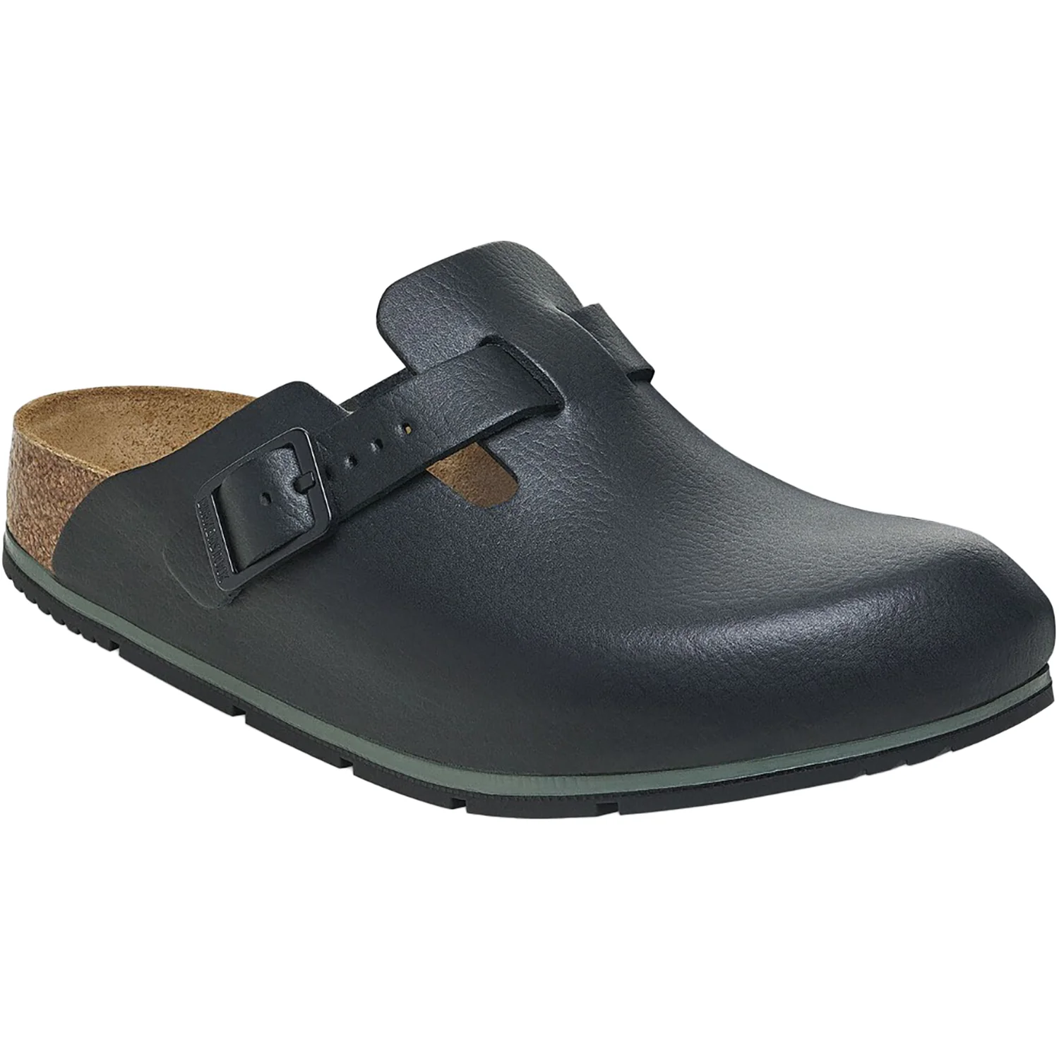 Birkenstock Boston Pro Men's Clogs Black Leather - Image 4