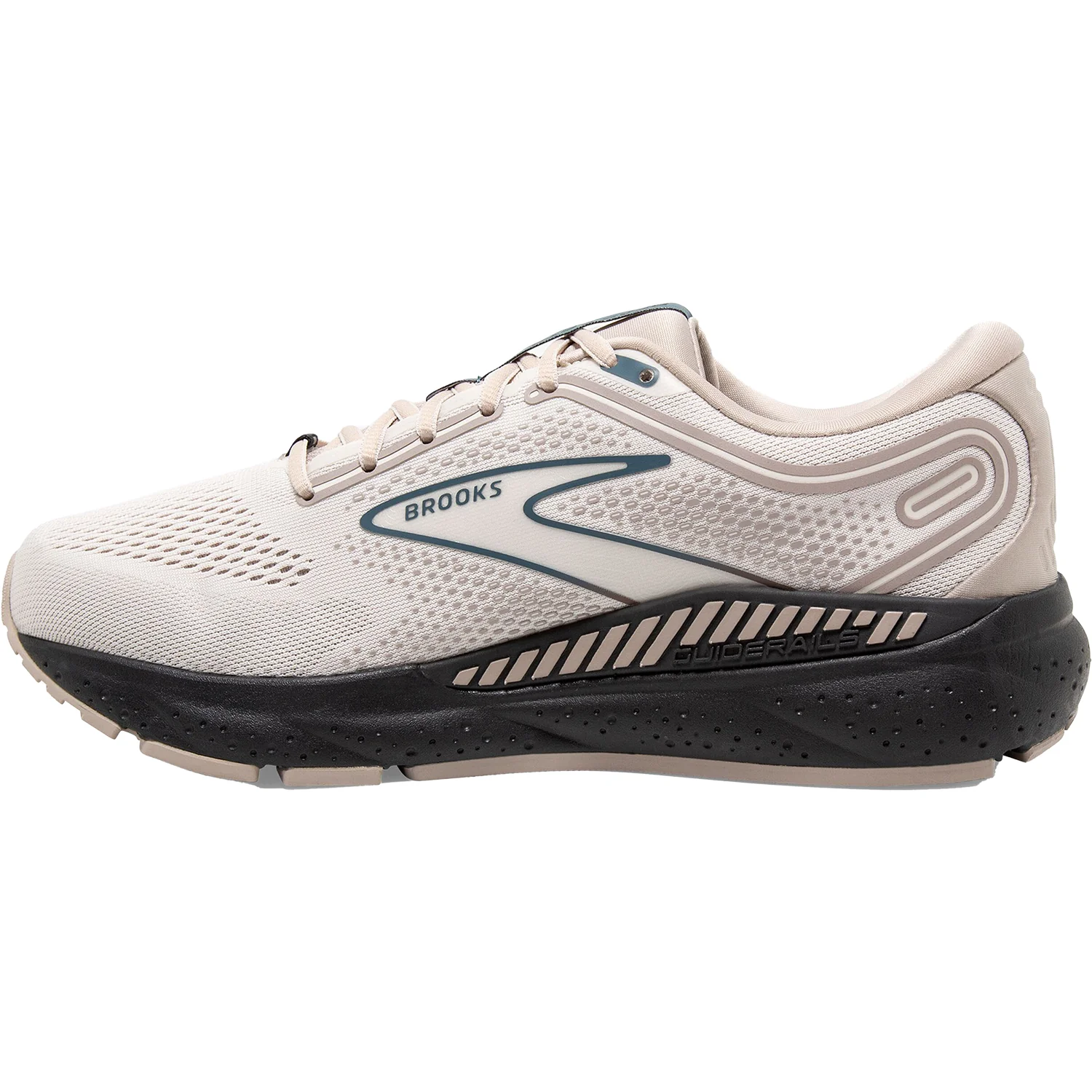 Brooks Beast GTS 23 (Stability Support) Men's Road Running Shoes Chateau Grey/White Sand/Blue Mesh - Image 3