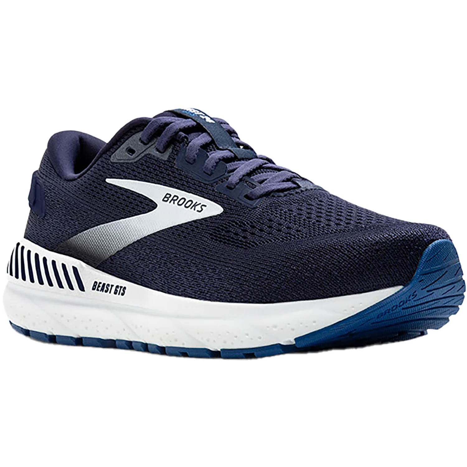 Brooks Beast GTS 24 (Stability Support) Men's Road Running Shoes Peacoat/True Navy/White Mesh - Image 5