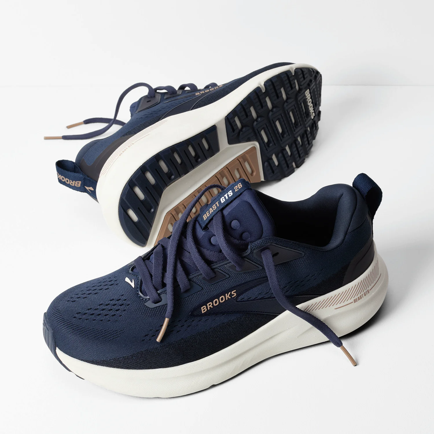 Brooks Beast GTS 26 (Stability Support) Men's Athletic Shoes Peacoat/Indigo/Portabella - Image 6