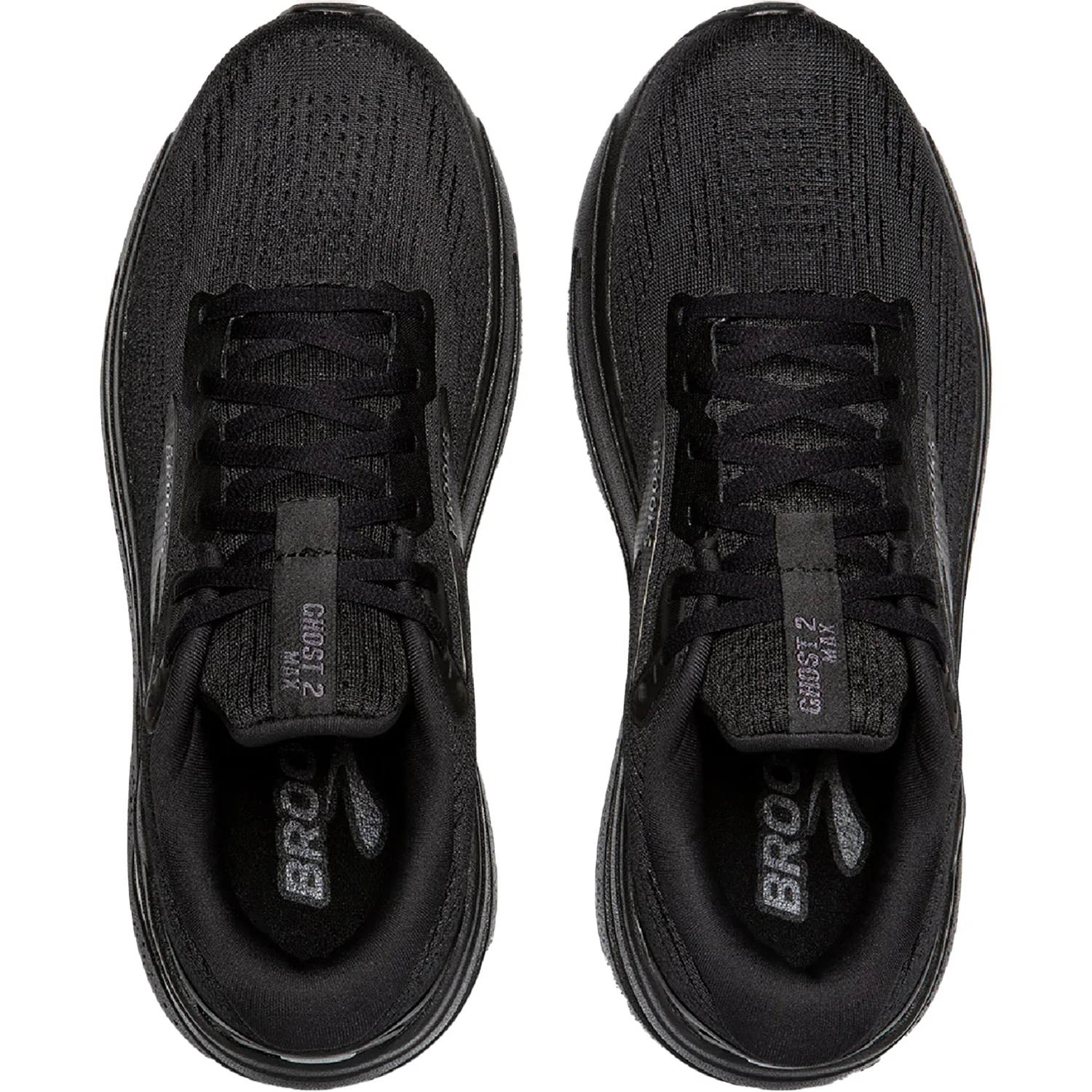 Brooks Ghost Max 2 (Neutral Support) Men's Running Shoes Black/Black/Ebony Mesh - Image 2